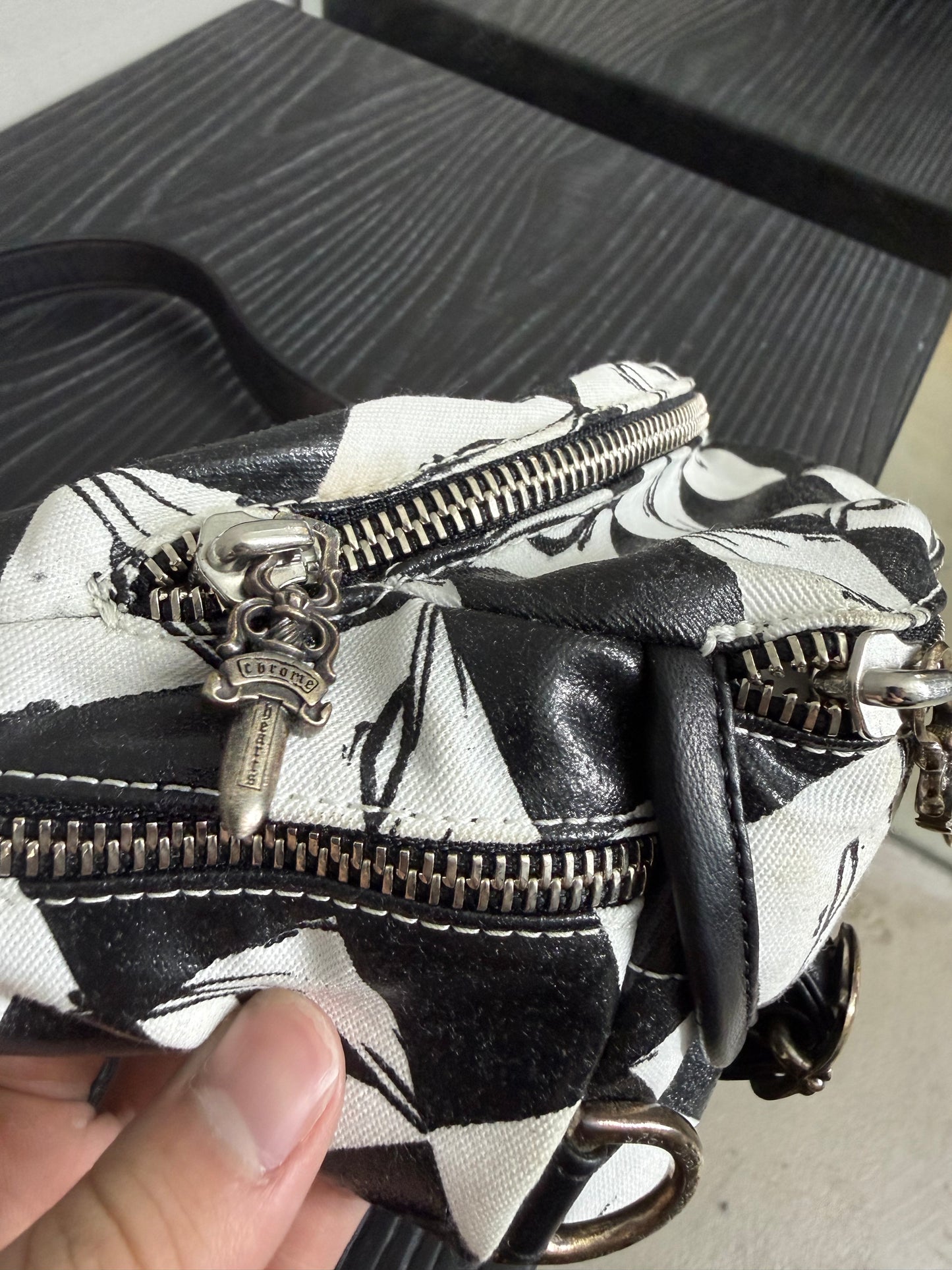 Chrome Hearts Matty boy Canvas 99 Eyes Snat Pack Gunslinger Waist Bag