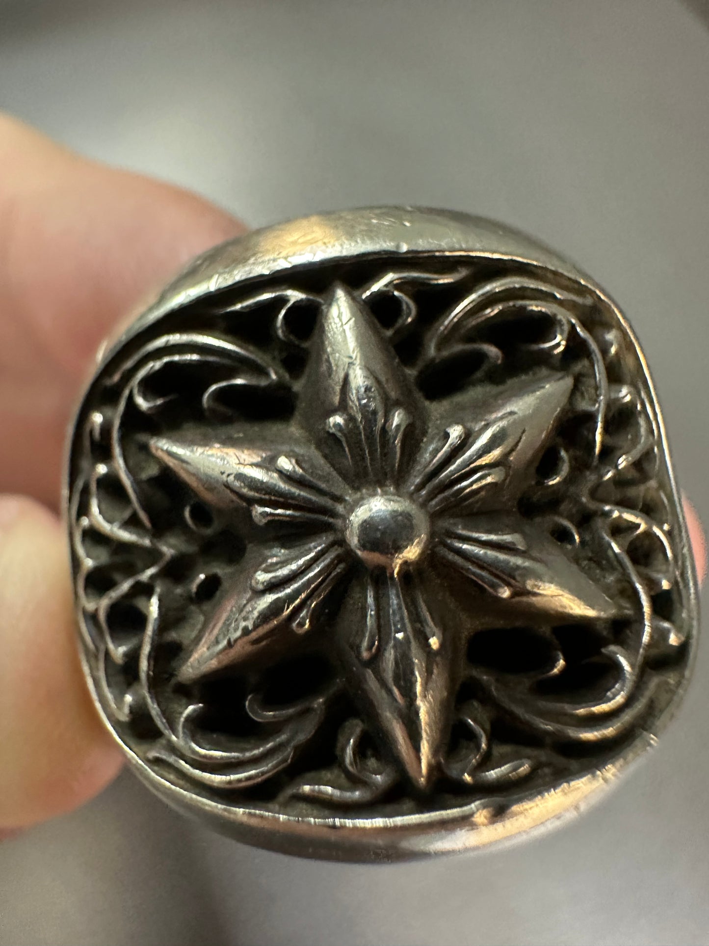 Chrome Hearts Classic Oval Star Ring