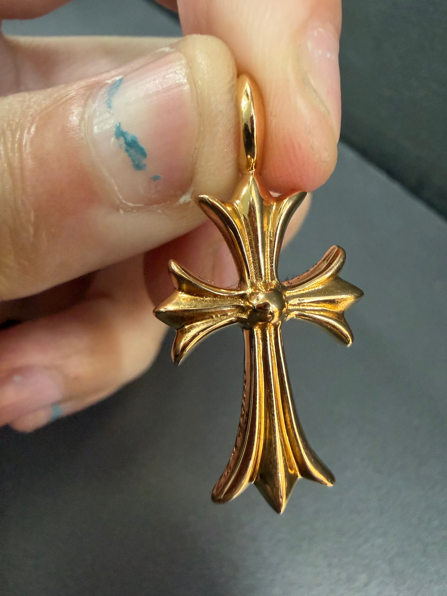Chrome Hearts 22K Tiny Pendant with Red Ruby