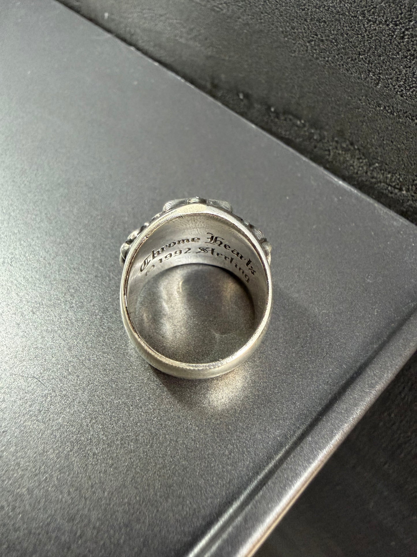 Chrome Hearts Keeper Ring with Diamonds