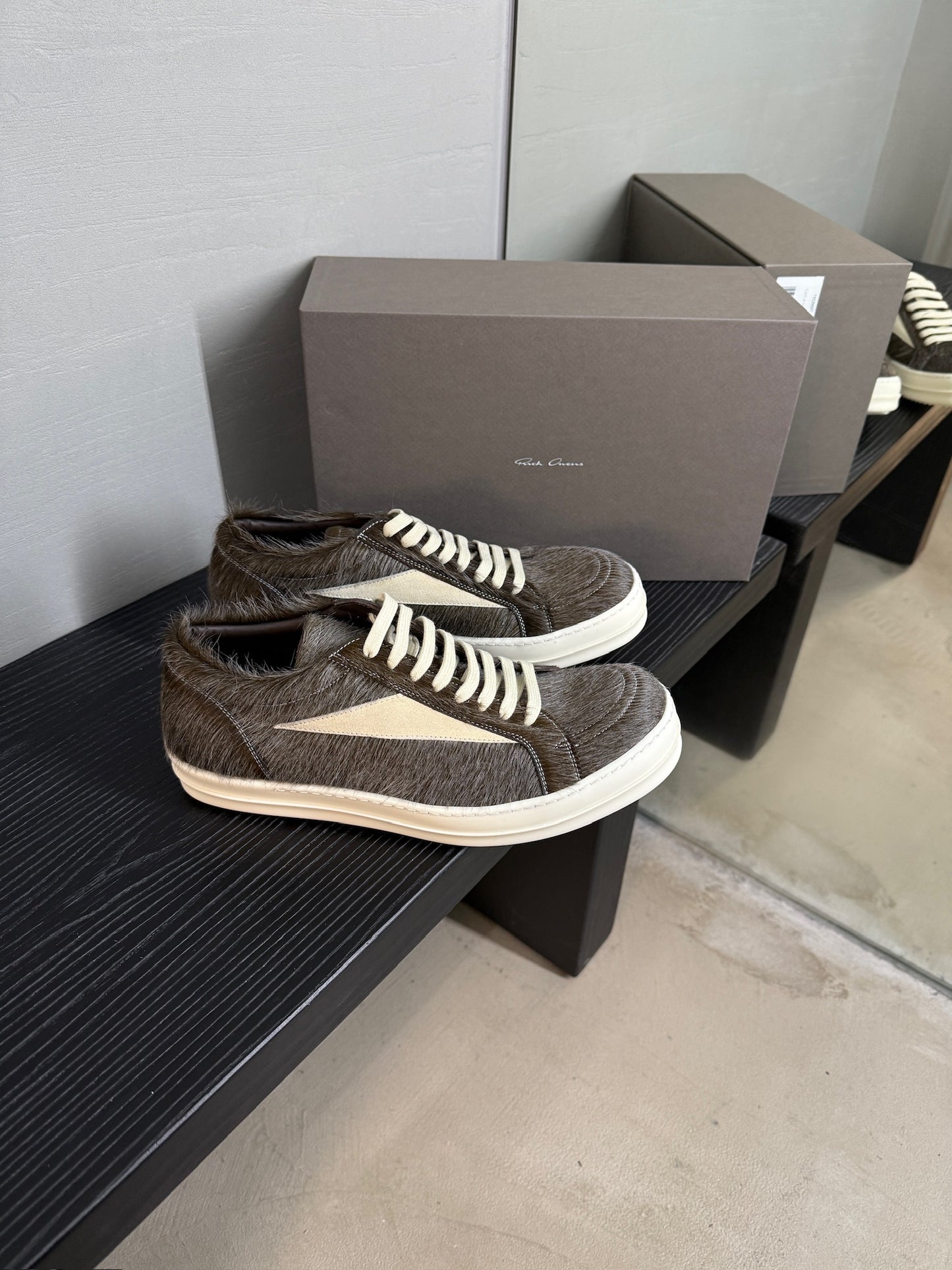 Rick Owens Pony Hair Vintage Sneaks