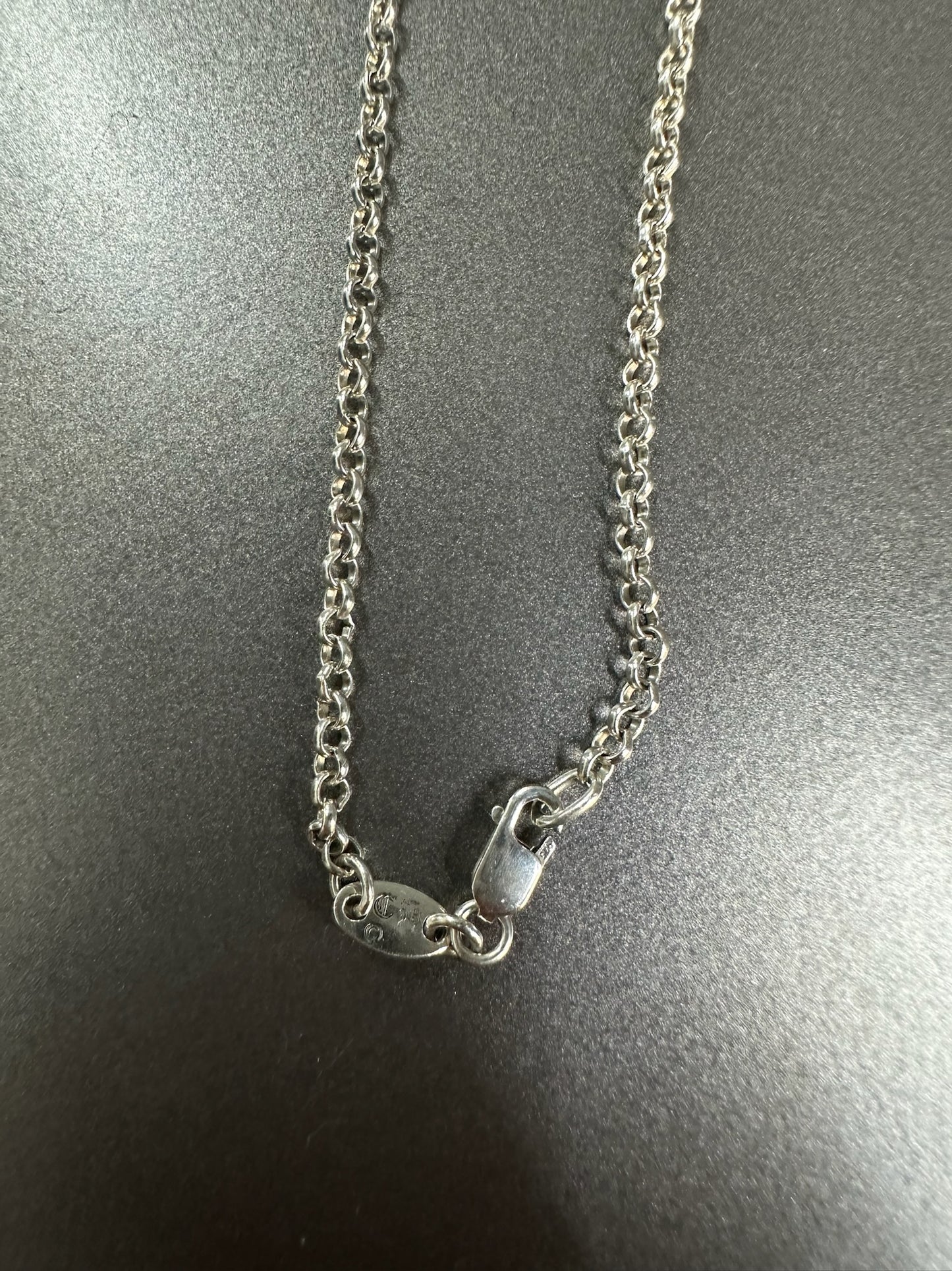 Chrome Hearts Safety Pin Necklace with Diamond