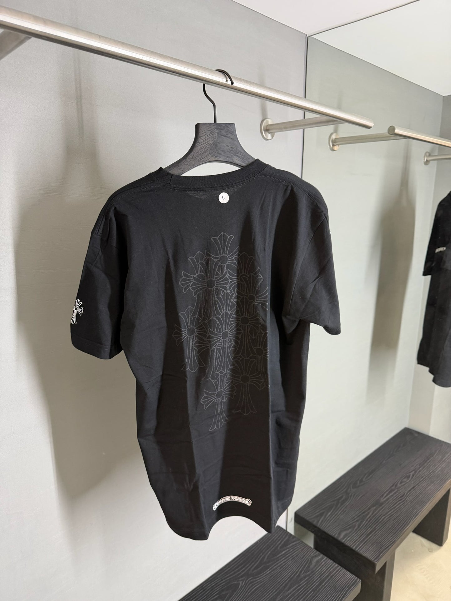 Chrome Hearts Scroll Multi-Cross T-Shirt