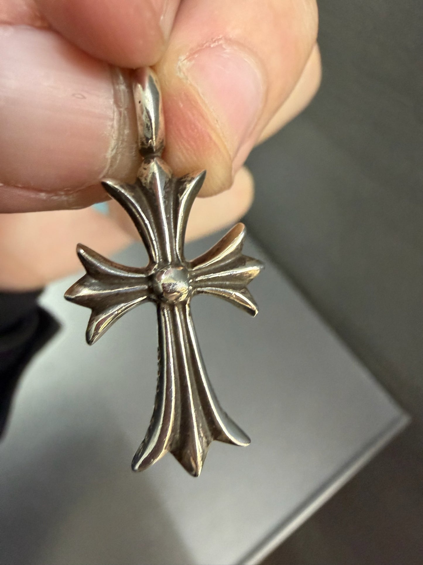 Chrome Hearts Tiny Pendant with Black Diamonds