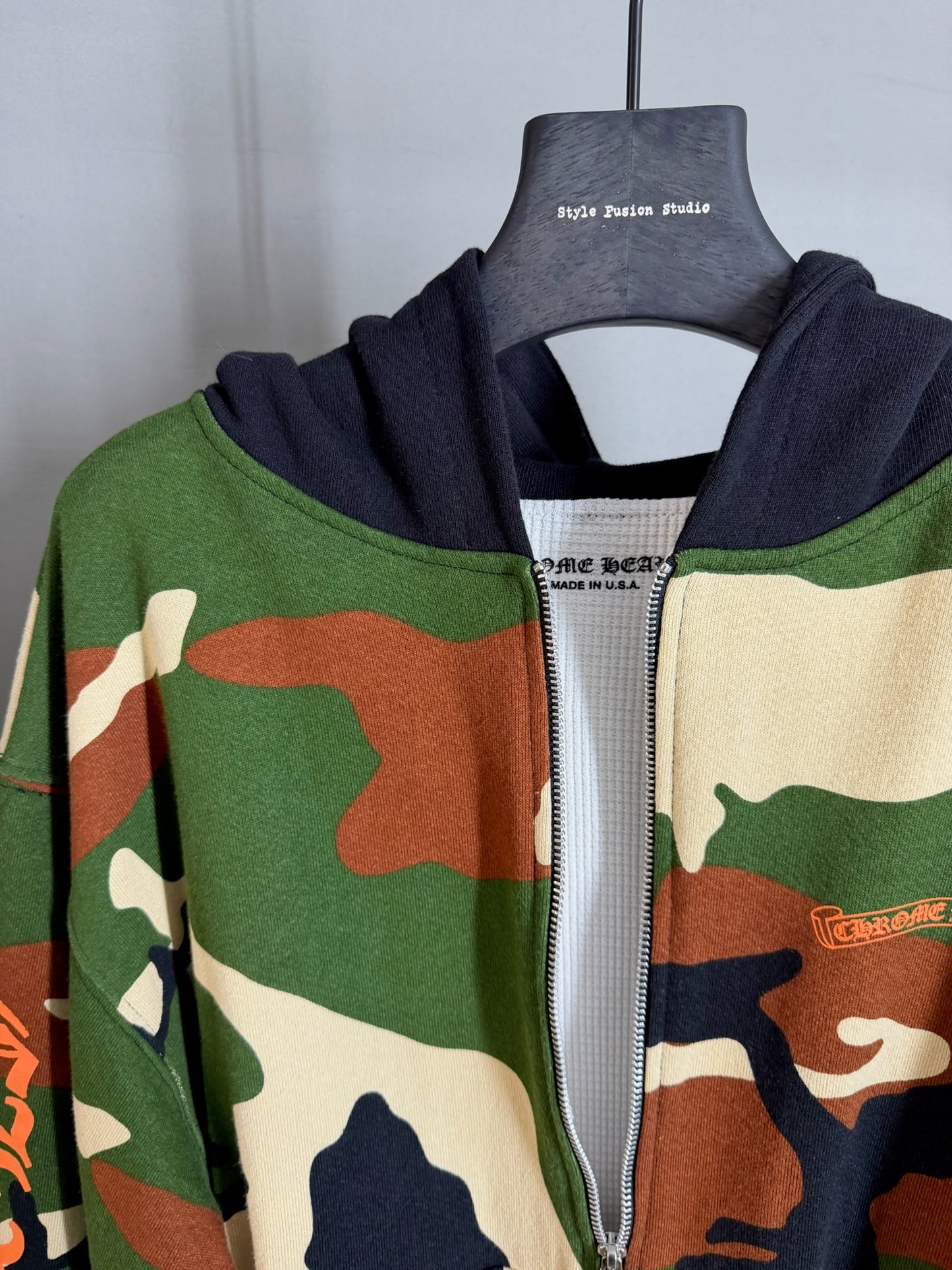 Chrome Hearts Matty Boy ‘Caution’ Thermal Zip-Up