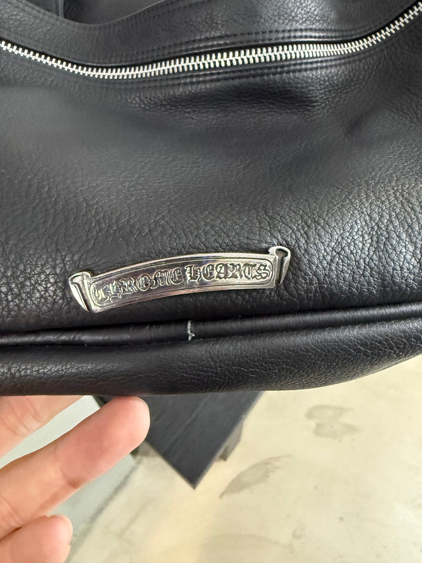 CHROME HEARTS Plain Mother's Bag Pouch Shoulder Boston