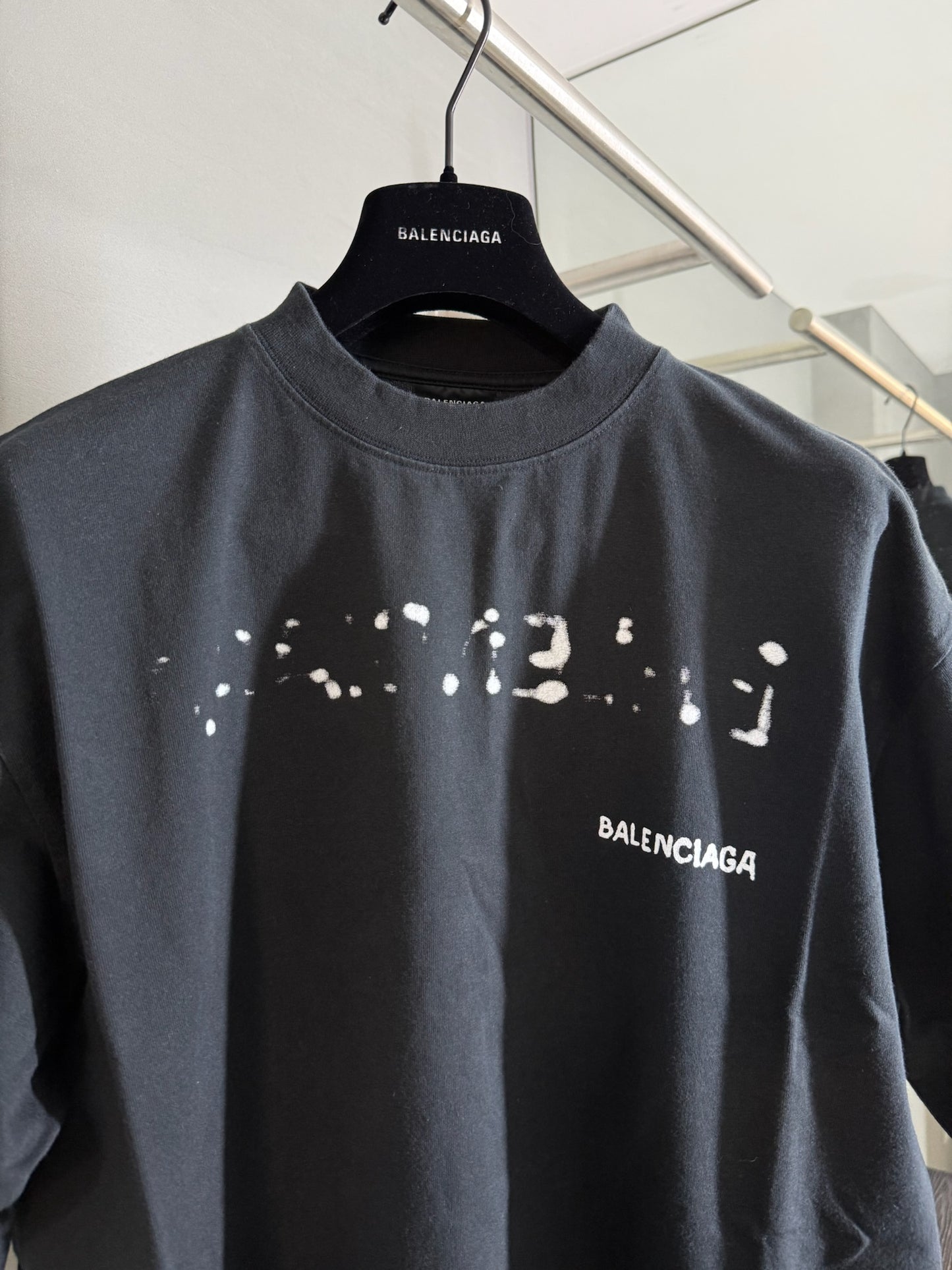 Balenciaga Splash-ink logo T-Shirt