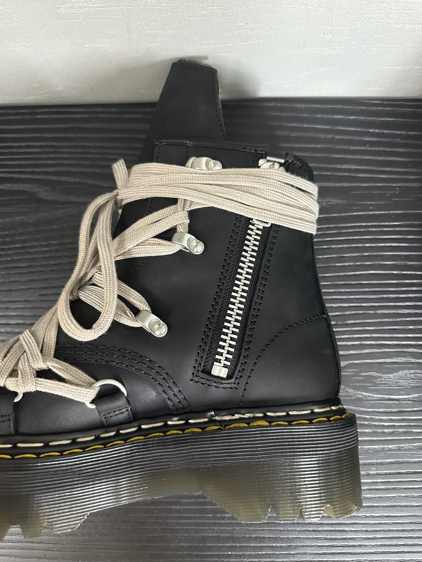Rick Owens Dr.Martens Quad Sole Megalace Boot