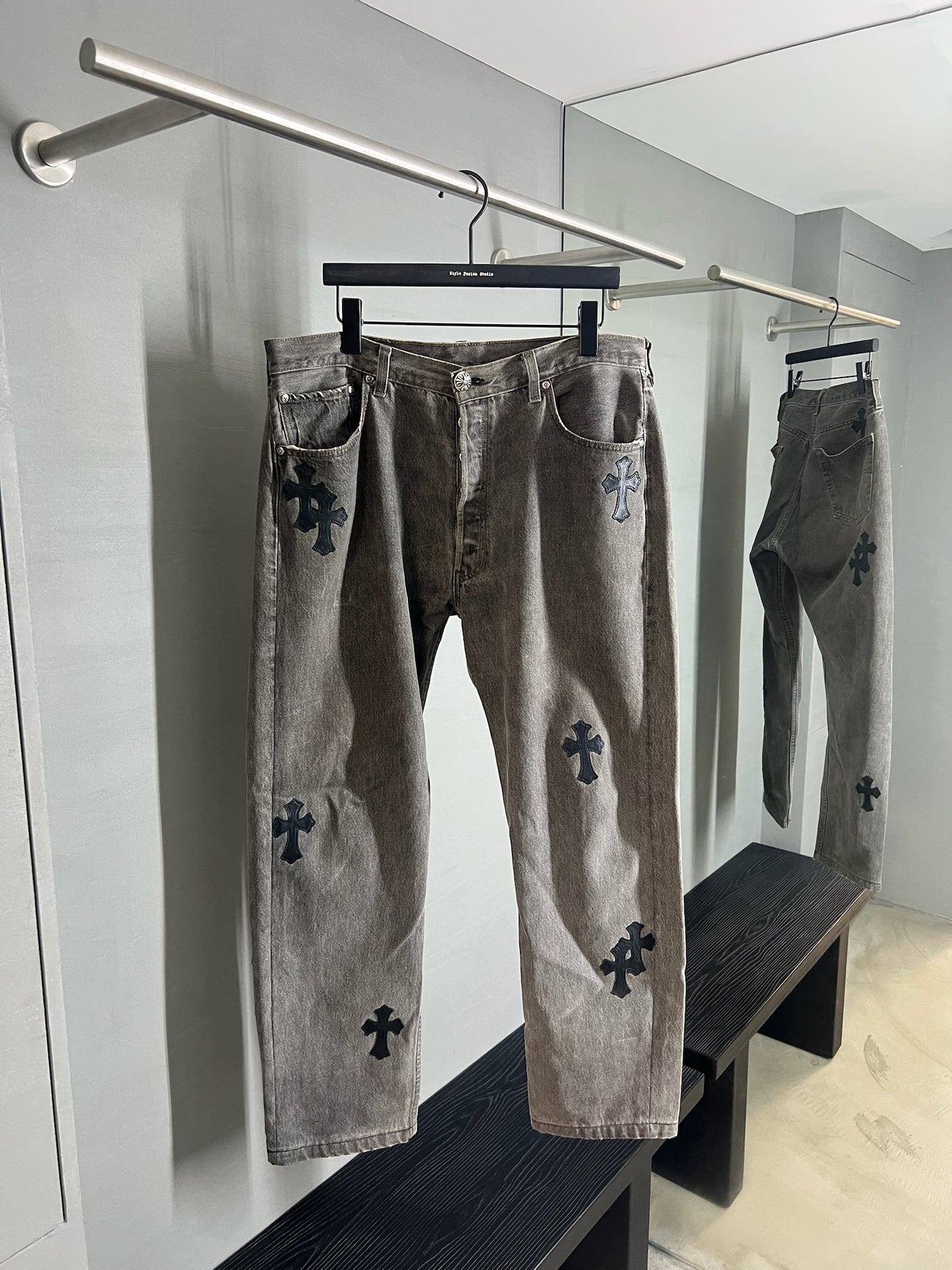 Chrome Hearts Levi’s 501 Cross Patch Jeans