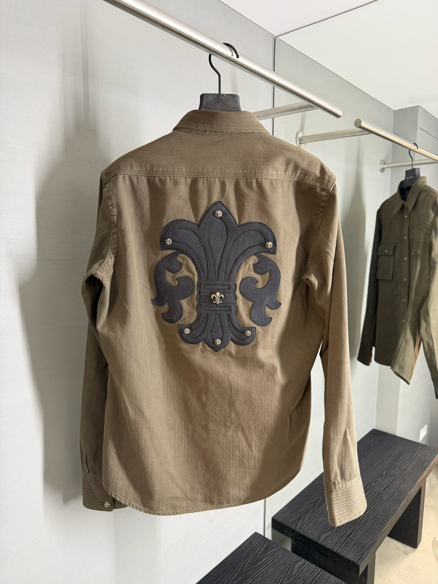 Chrome Hearts BS Fleur Patch Military Shirt