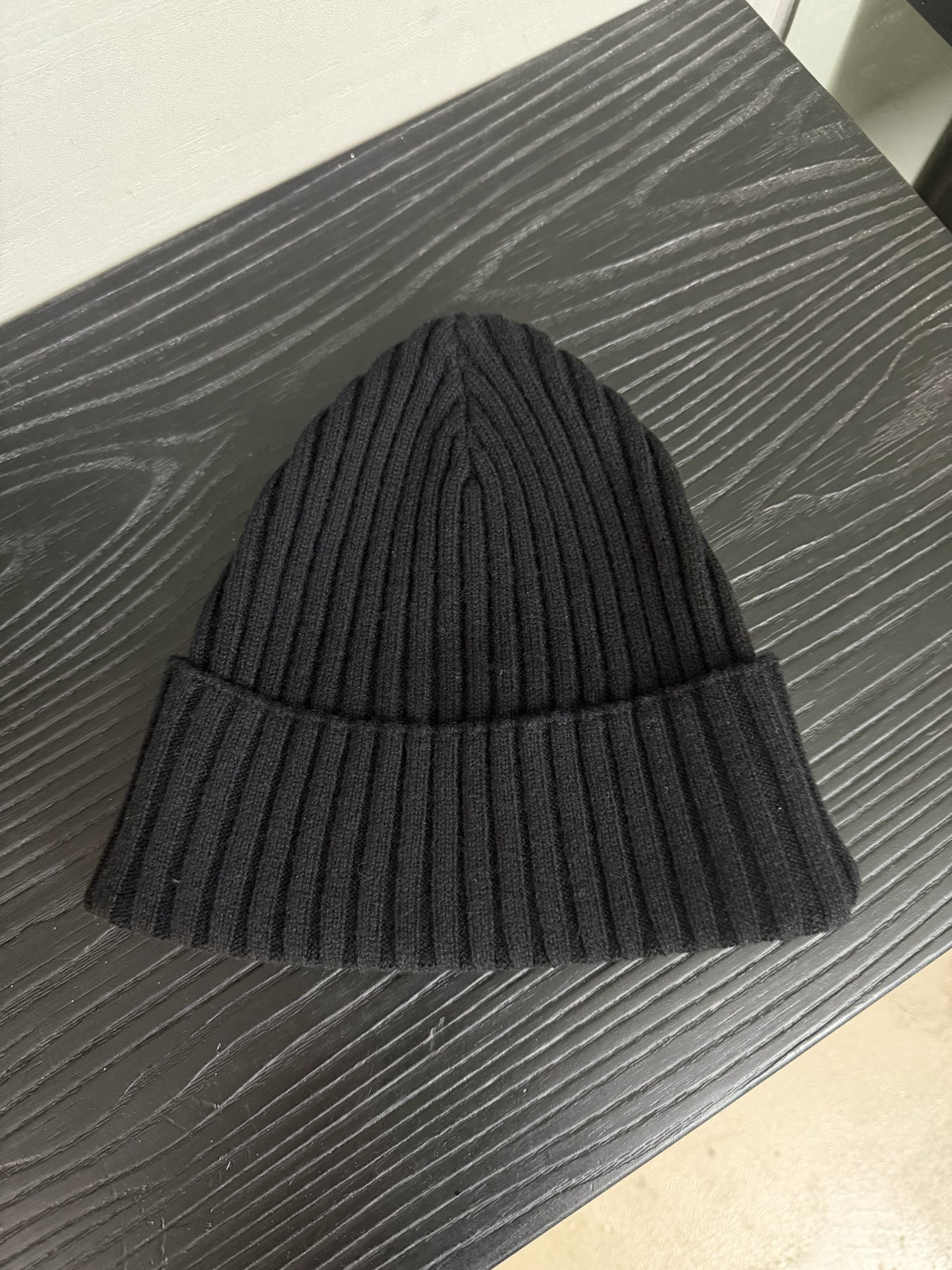 Chrome Hearts Leather Cross Patch Cashmere Beanie