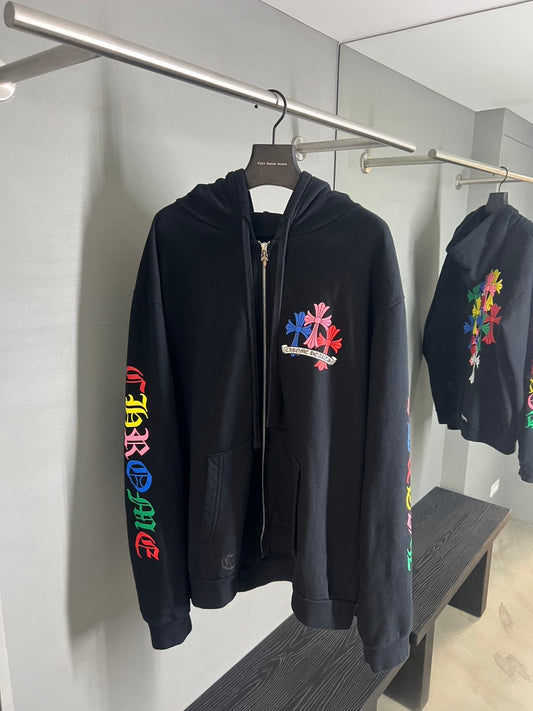 Chrome Hearts Multi-color Cemetery Zip Up Hoodie