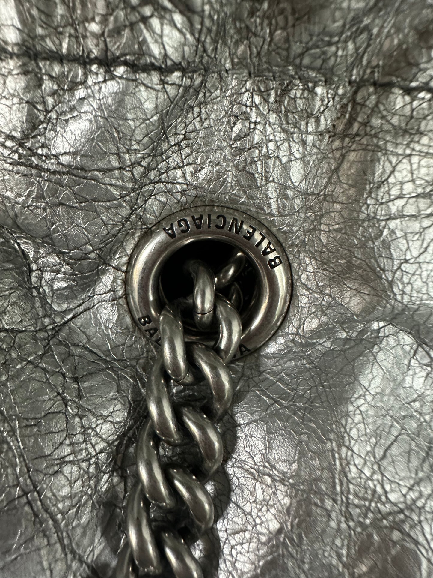 Balenciaga Crush leather crossbody bag