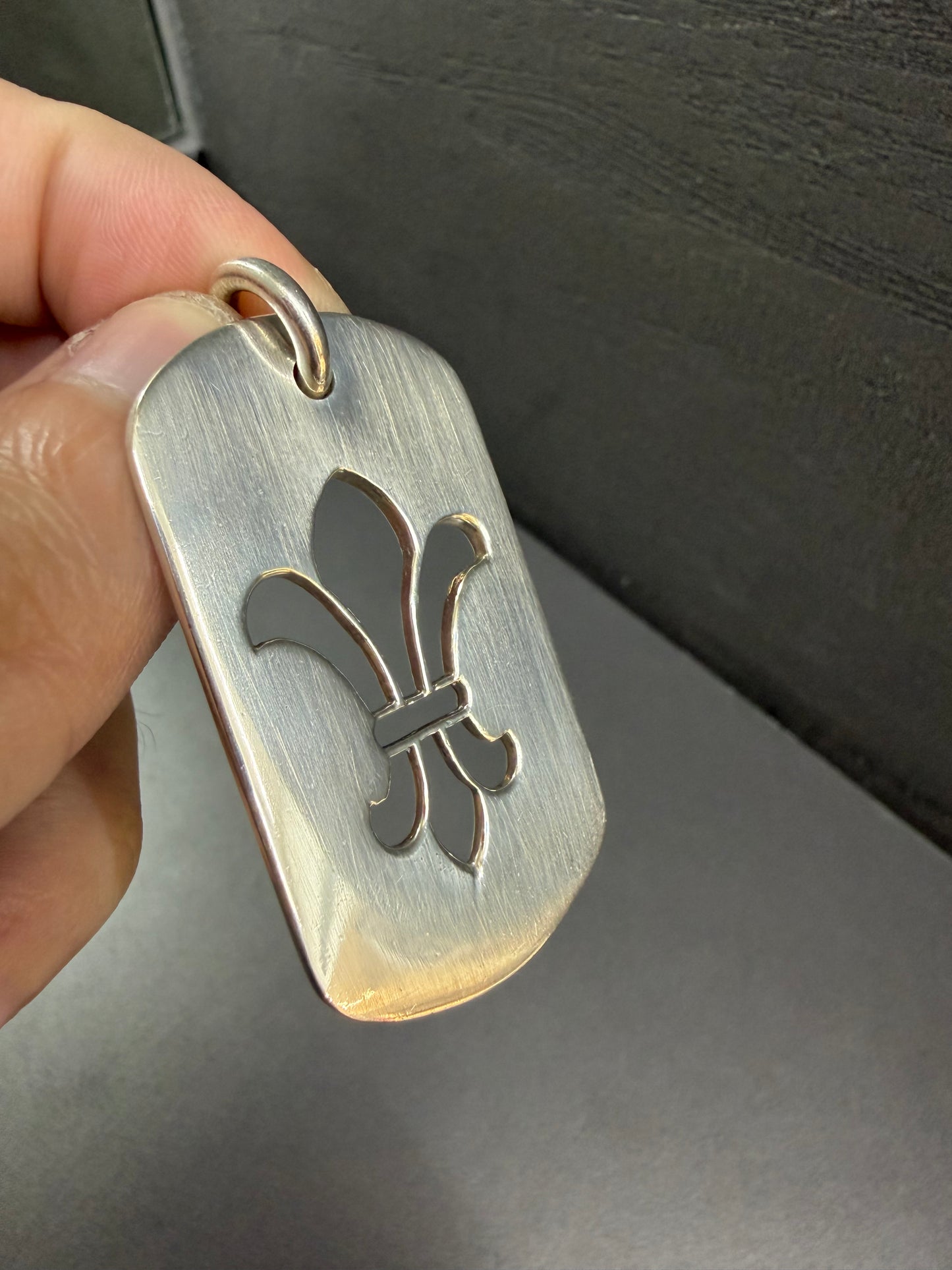 Chrome Hearts Fleur Dog Tag