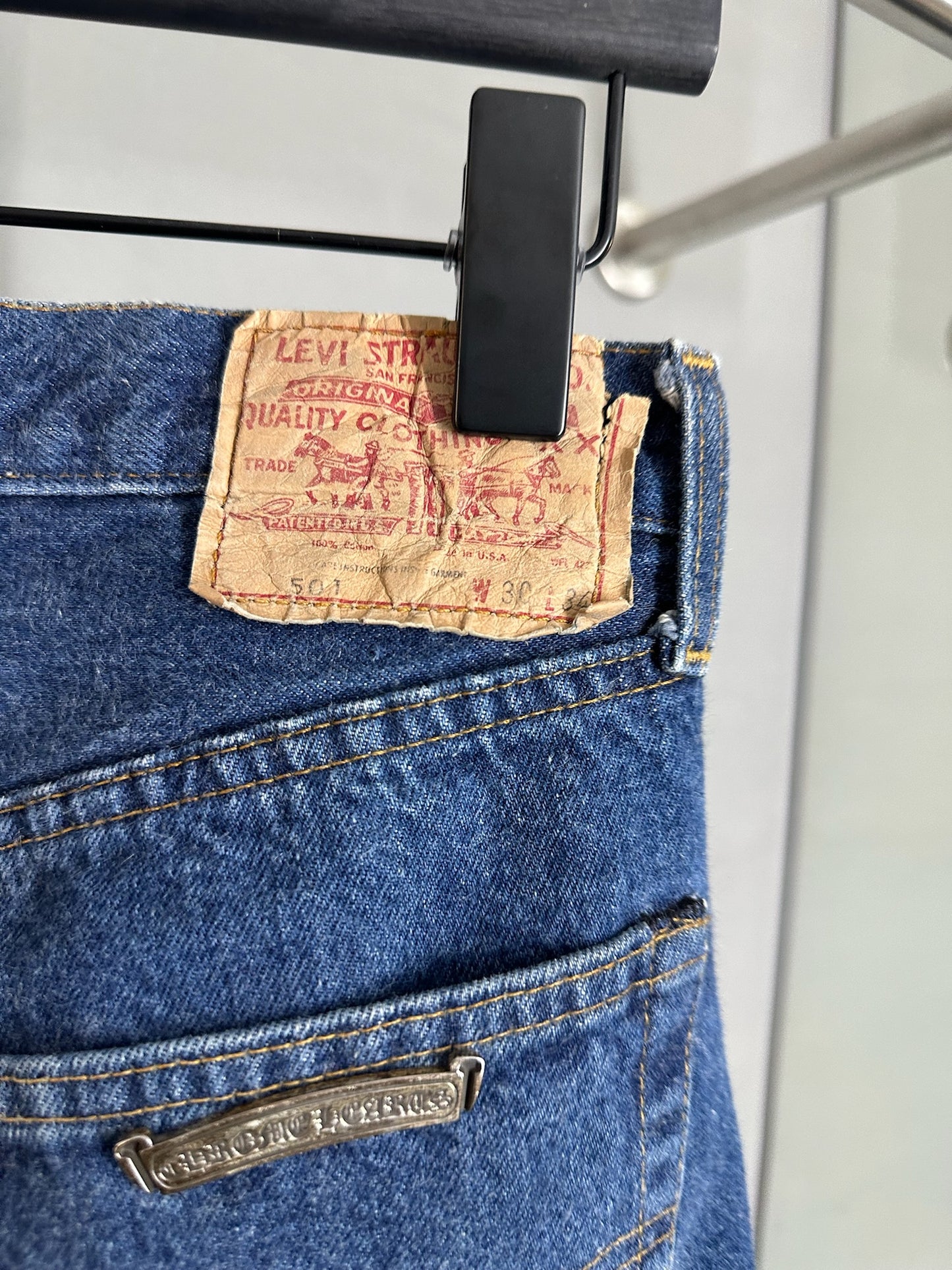 Chrome Hearts x Levi’s Cross Patch Jeans