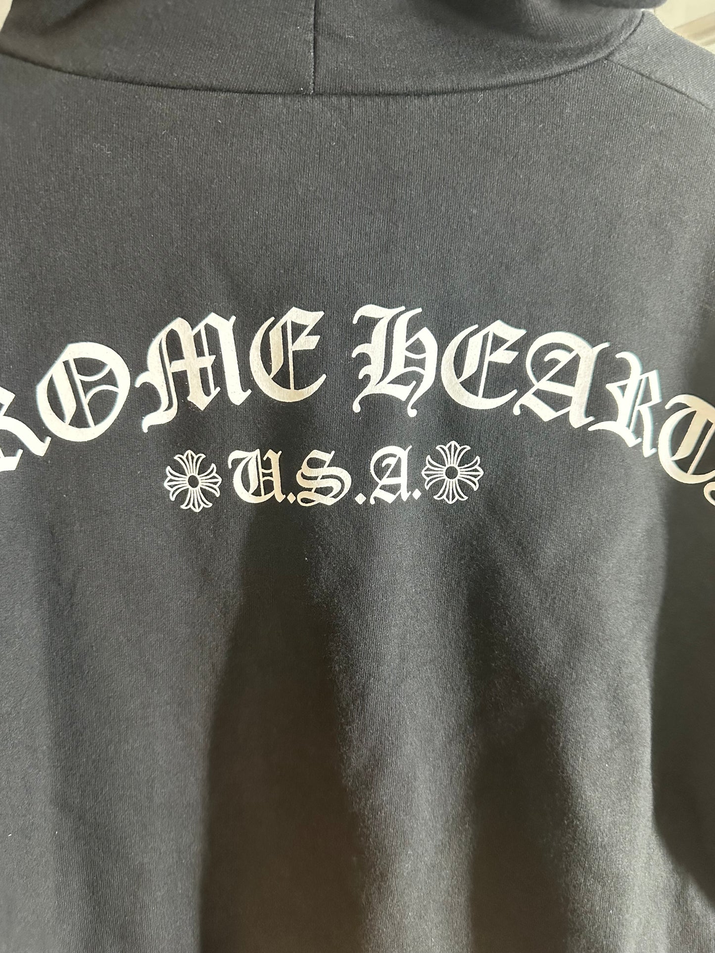 Chrome Hearts T Bar Logo Zip-up Hoodie