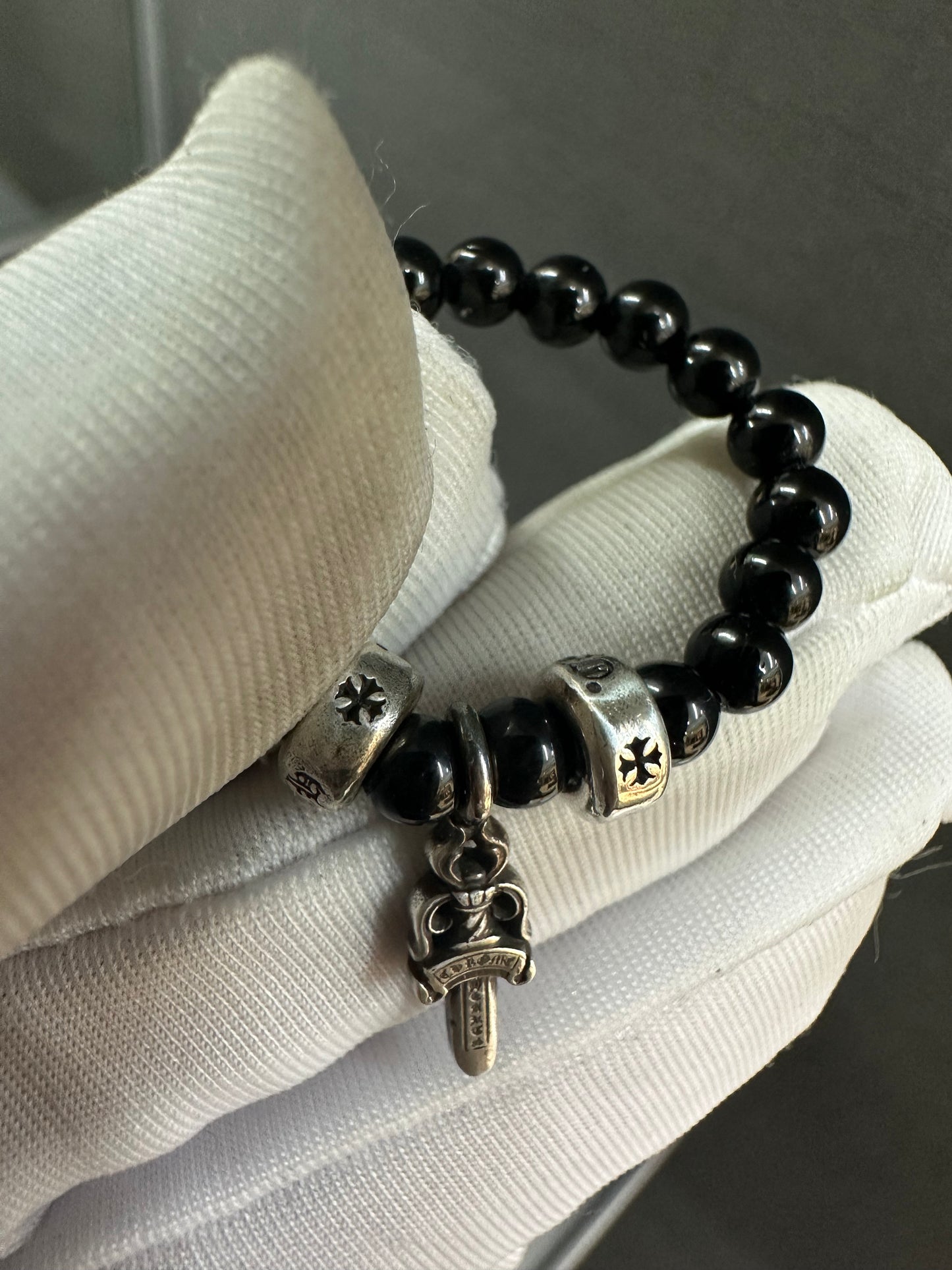 Chrome Hearts Bead Dagger Ring 4mm