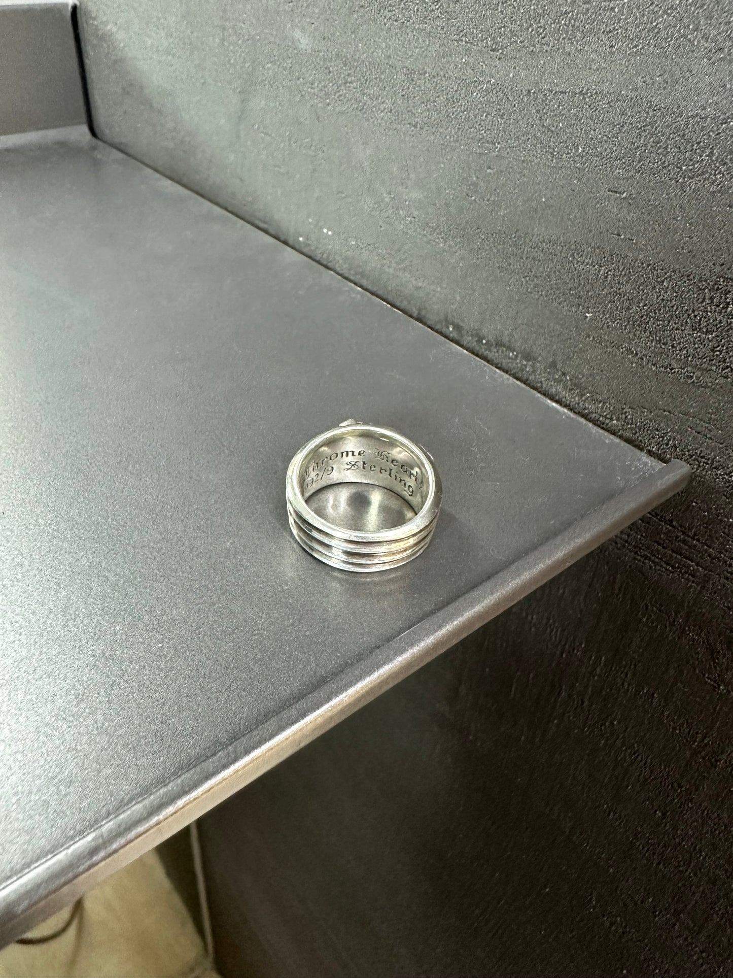 Chrome Hearts Dagger Ring with Diamonds