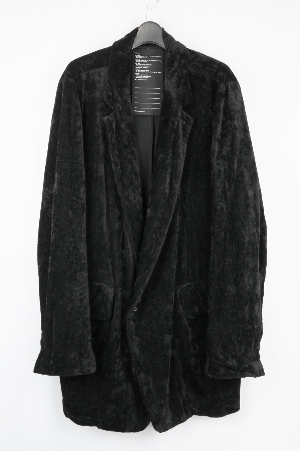 NUDE:MM Linen Cotton Velvet Oversized Jacket