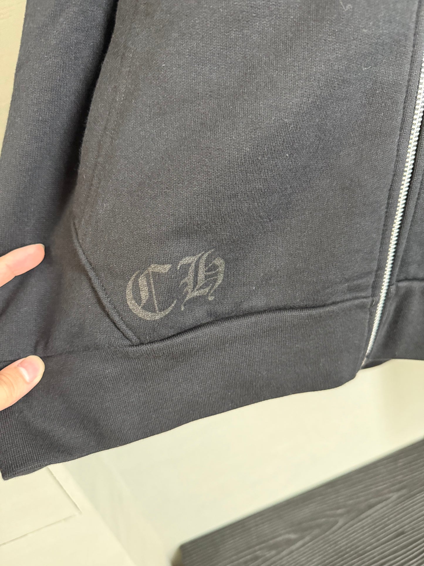 Chrome Hearts Multicolor Cemetery Cross Zip Up Hoodie