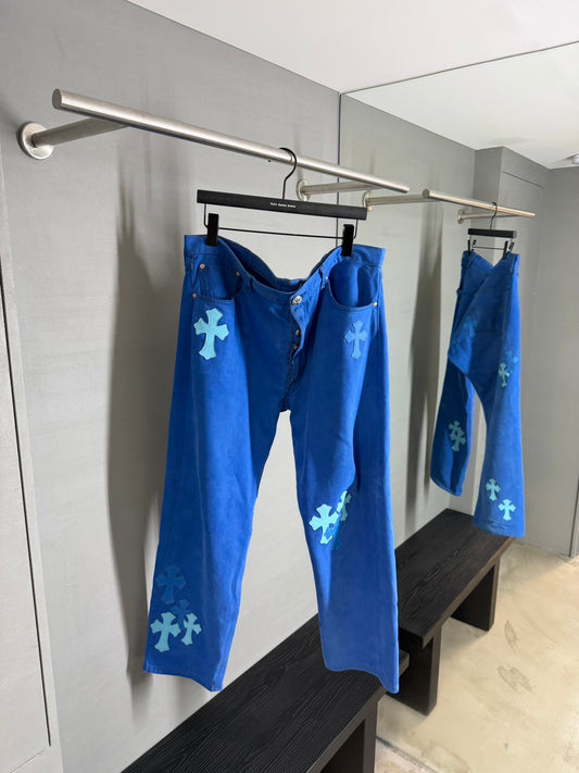 Chrome Hearts Cross Patch London Exclusive 501 Jeans