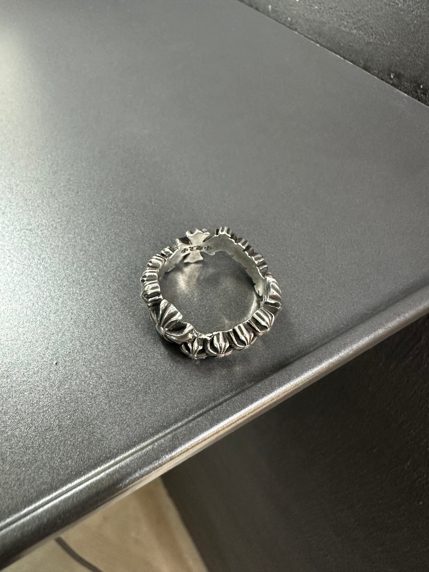 Chrome Hearts Twisted Wave Cross Ring
