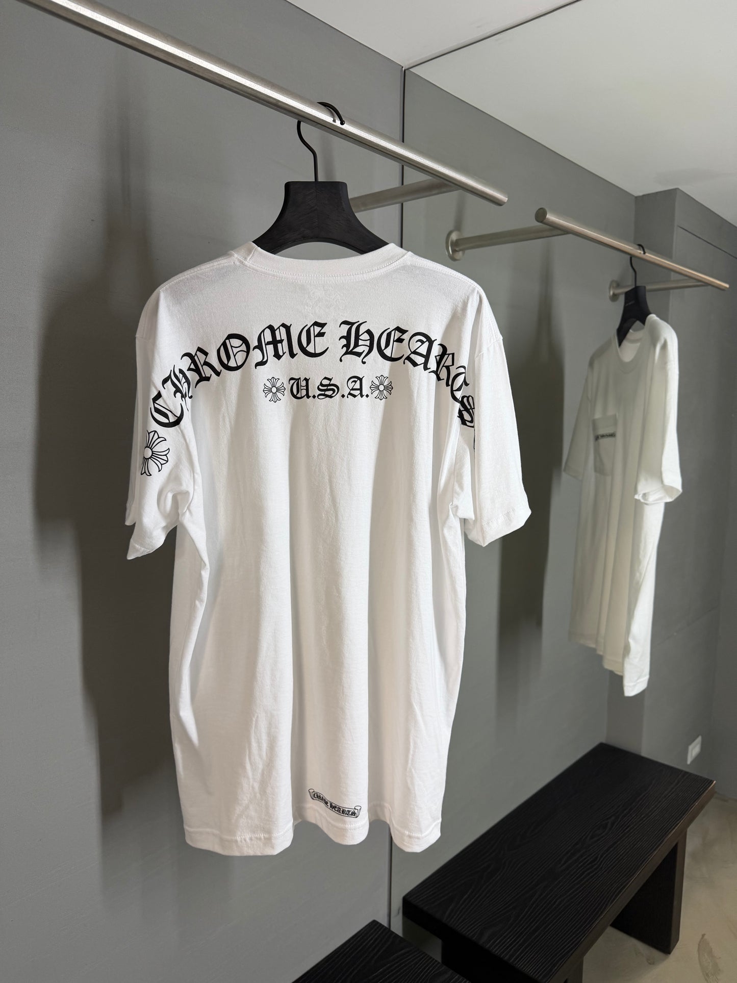 Chrome Hearts Scroll Script Letters T-Shirt