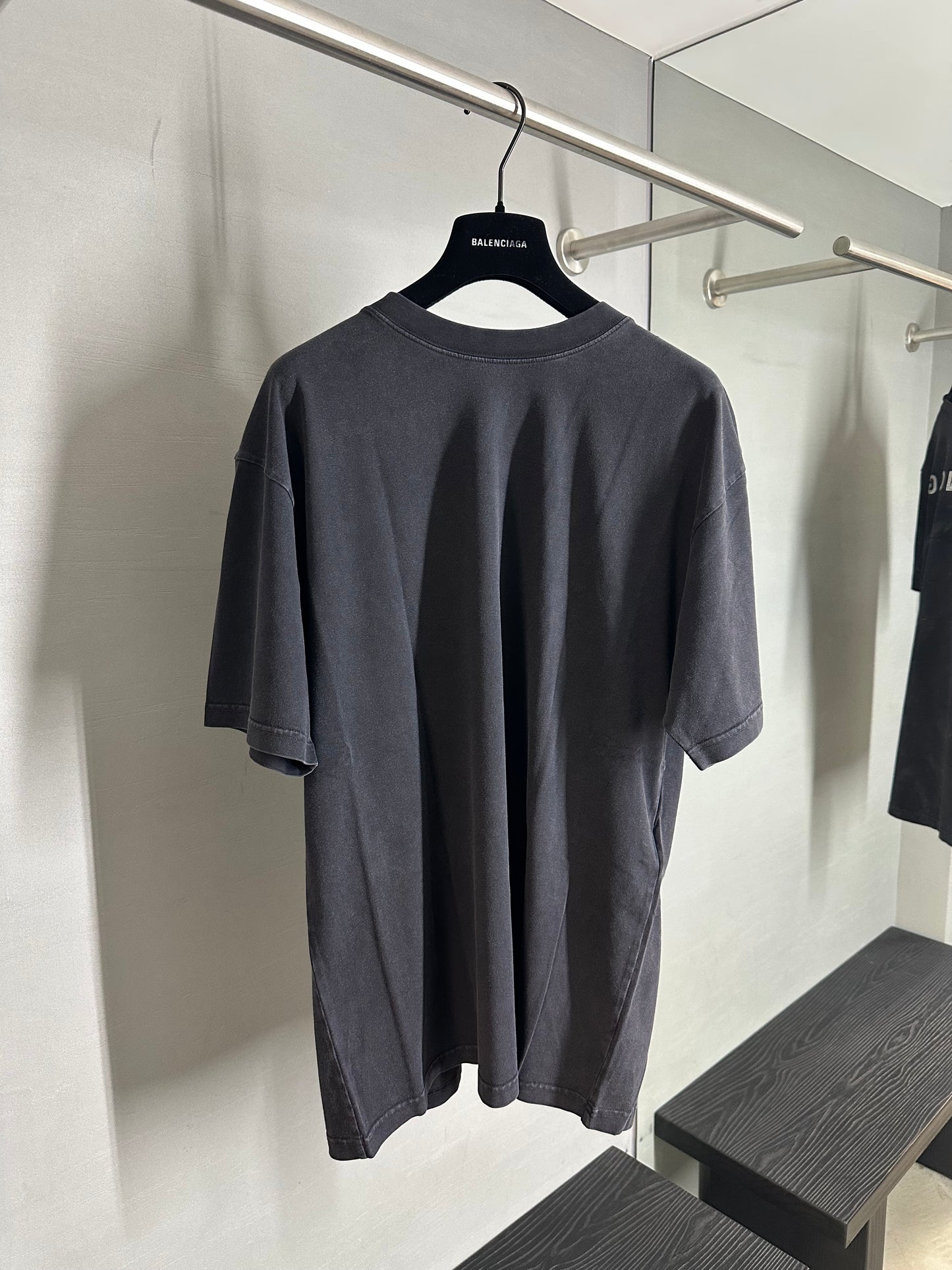 Balenciaga Rhinestone Logo Oversized T-Shirt