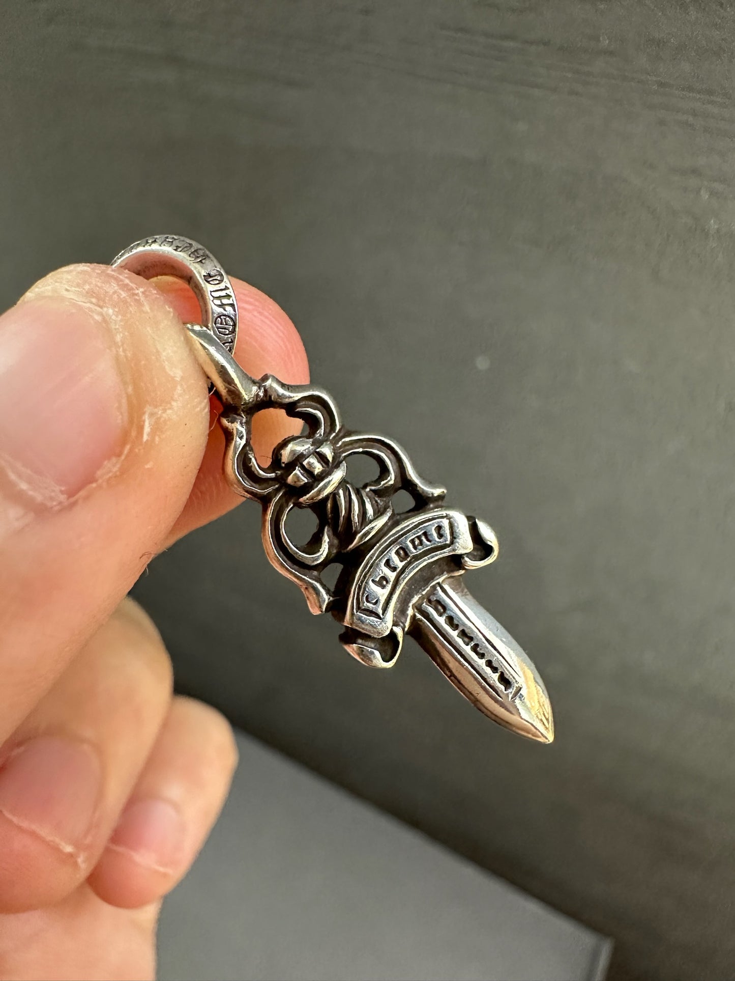 Chrome Hearts Dagger Pendant with Diamonds