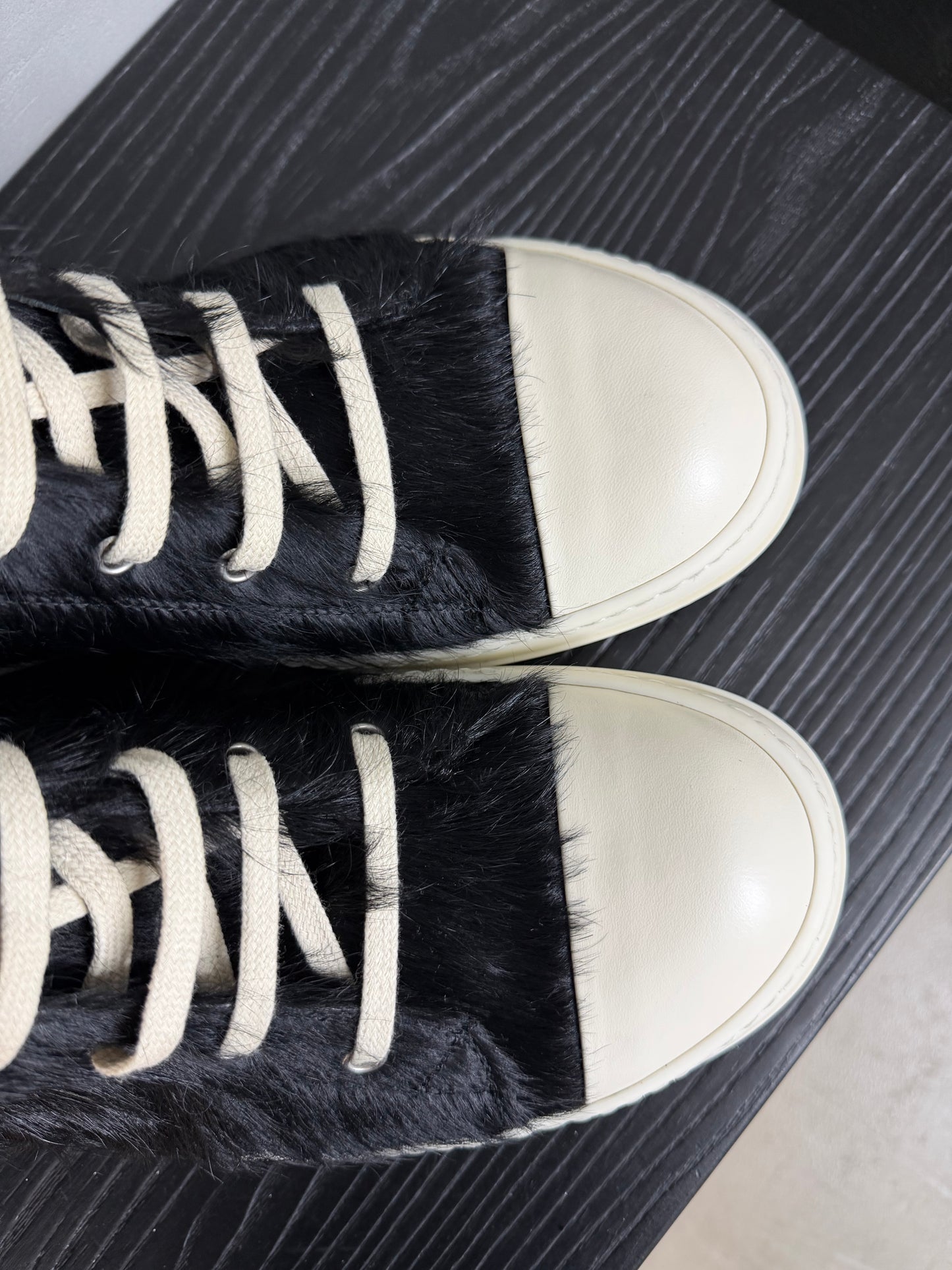 Rick Owens Pony Hair Ramones High Top