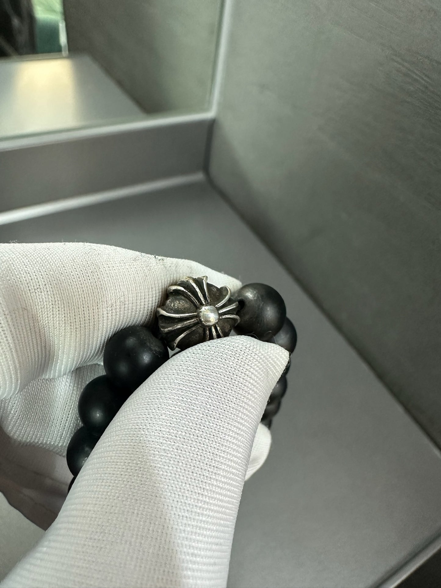 Chrome Hearts Cross Bead Bracelet 8mm