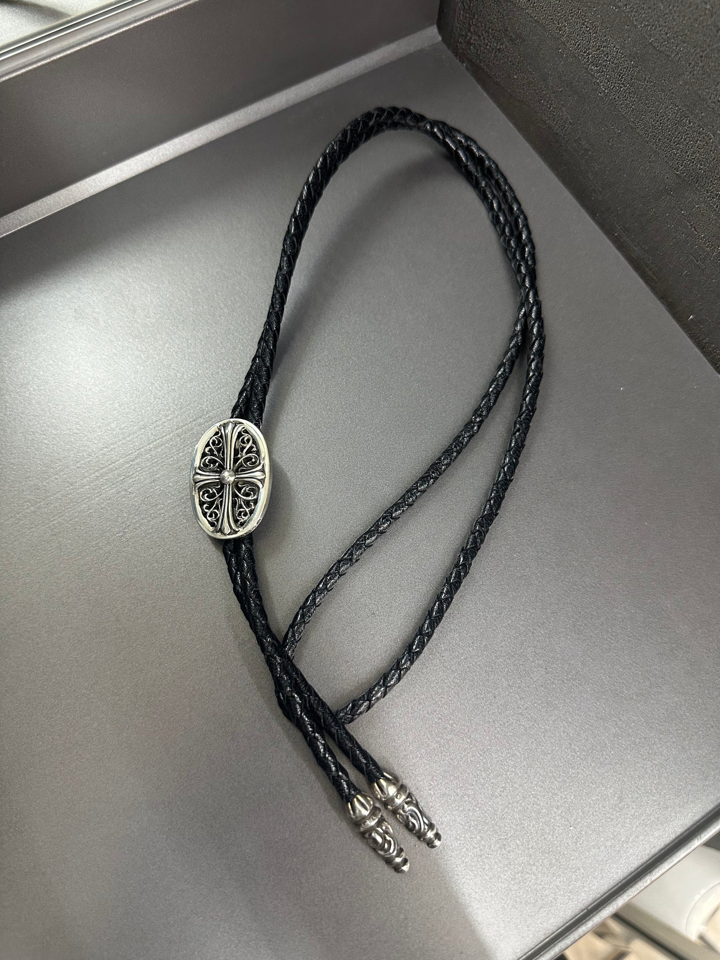 Chrome Hearts Oval Cross Bolo Tie