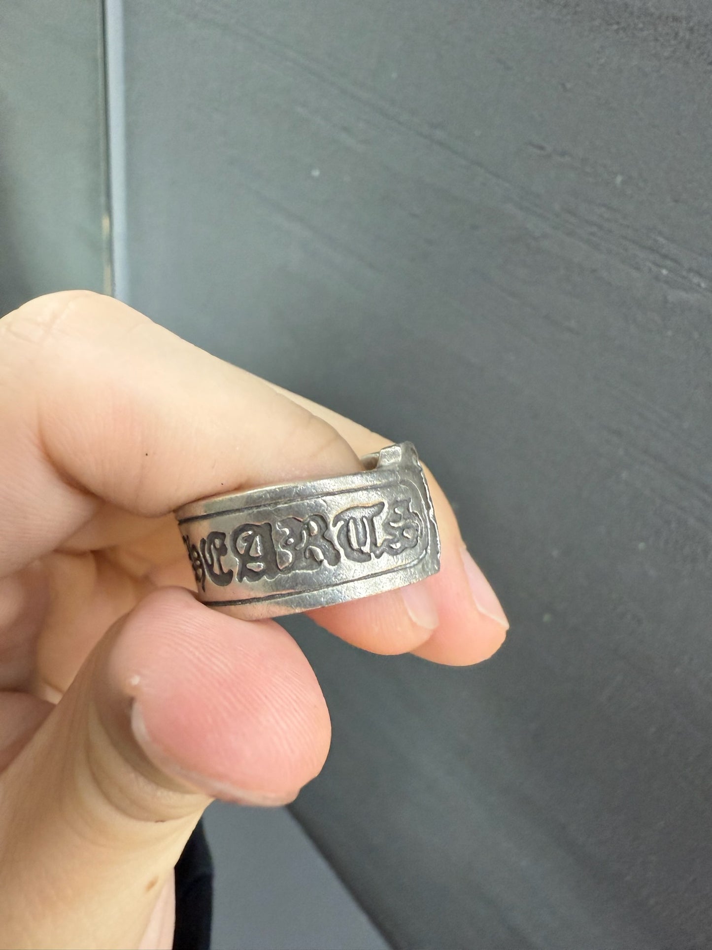 Chrome Hearts scroll ring