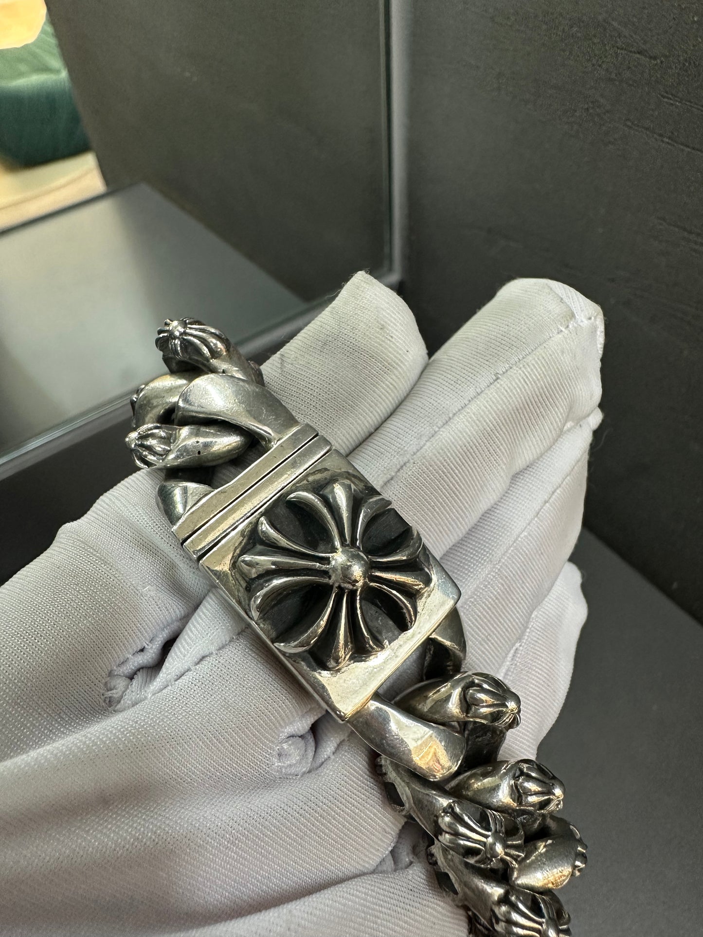 Chrome Hearts Large Box Fancy Link Bracelet