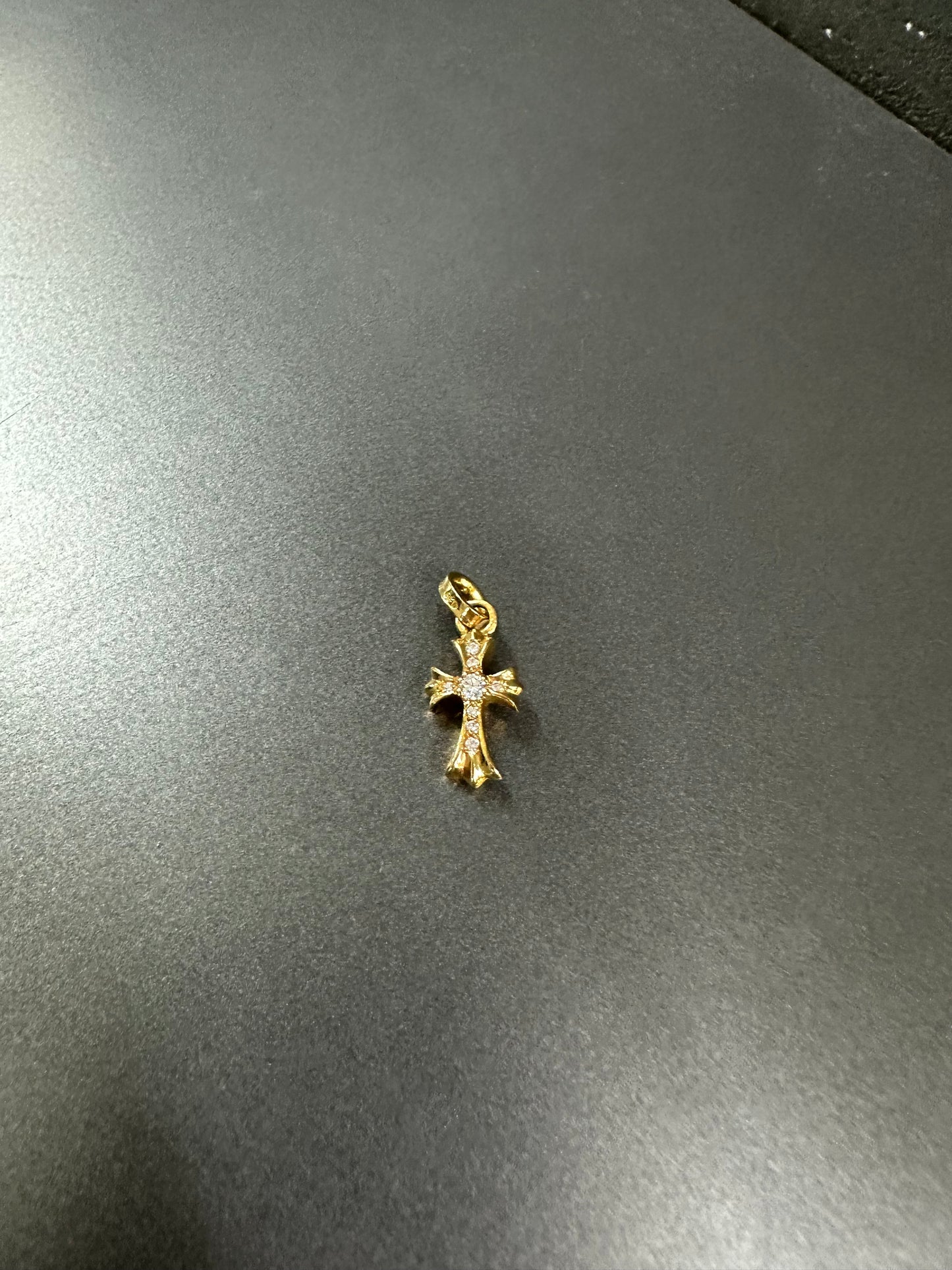 Chrome Hearts 22k Babyfat Pendant with Diamonds