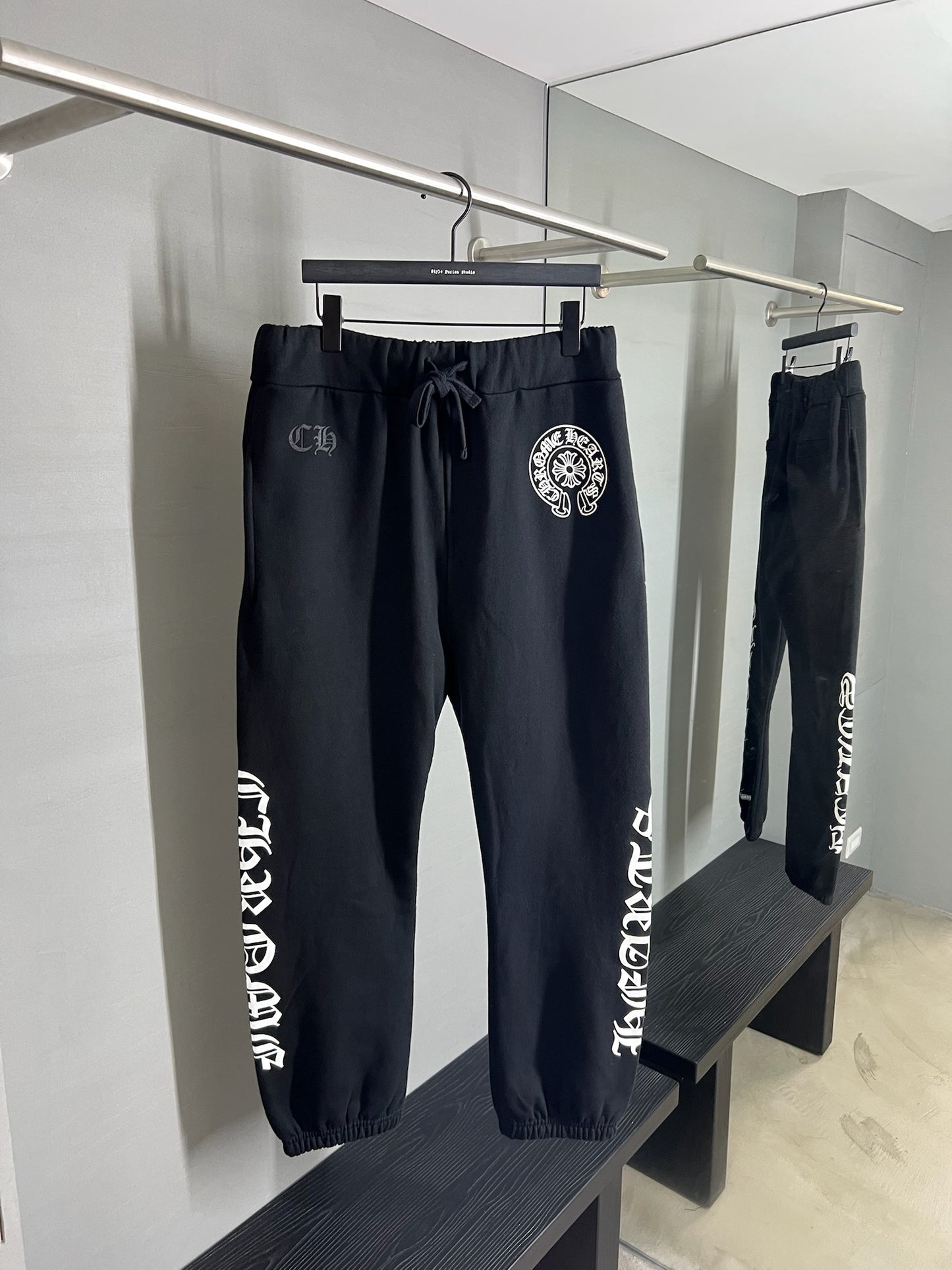 Chrome Hearts Scroll Logo Split Pocket Sweatpants