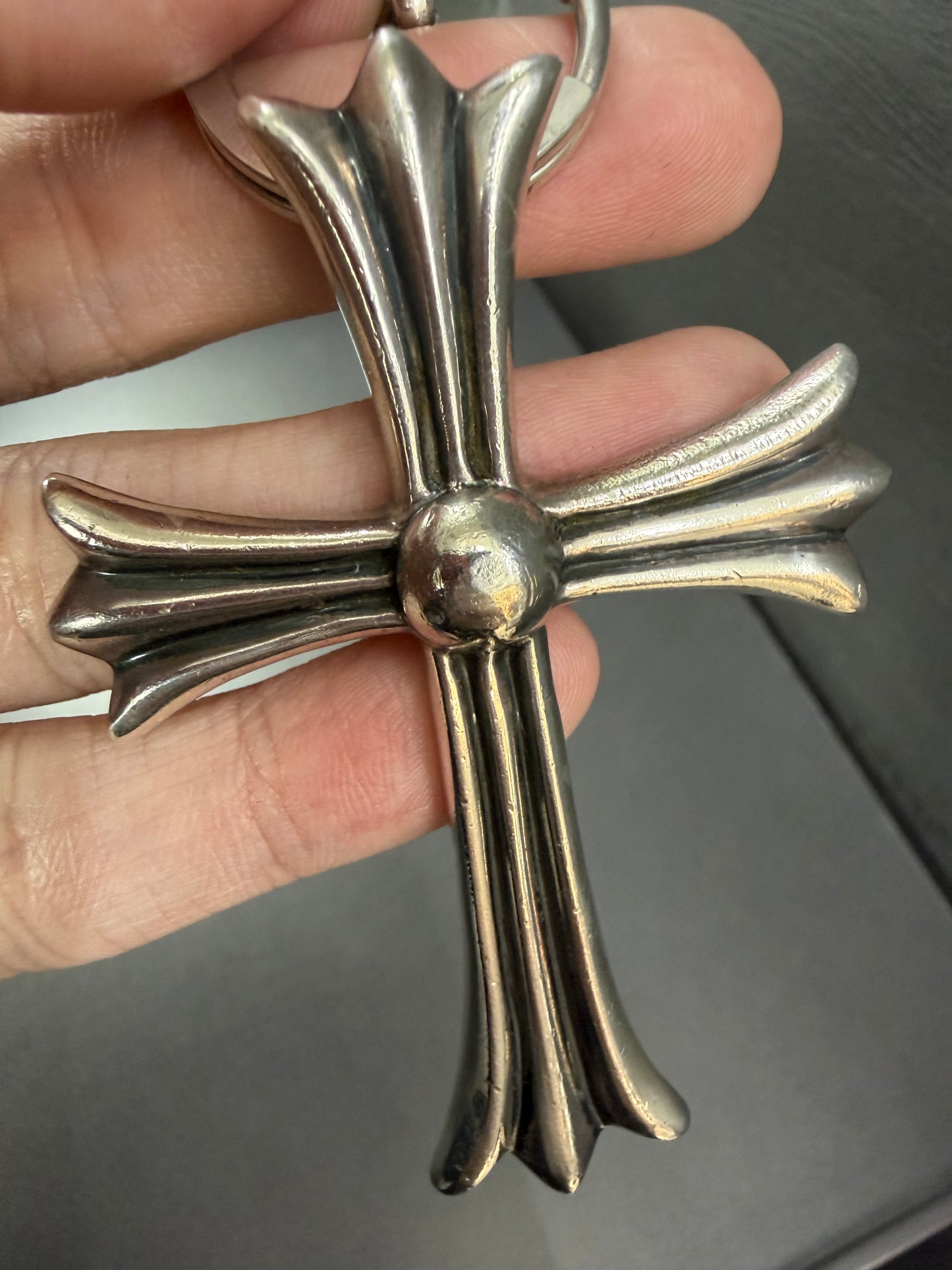 Chrome Hearts Large Cross & Dagger Keychain
