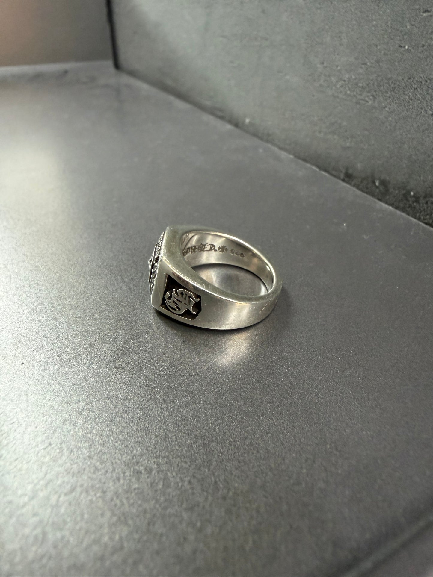 Chrome Hearts Champion Ring With Diamonds