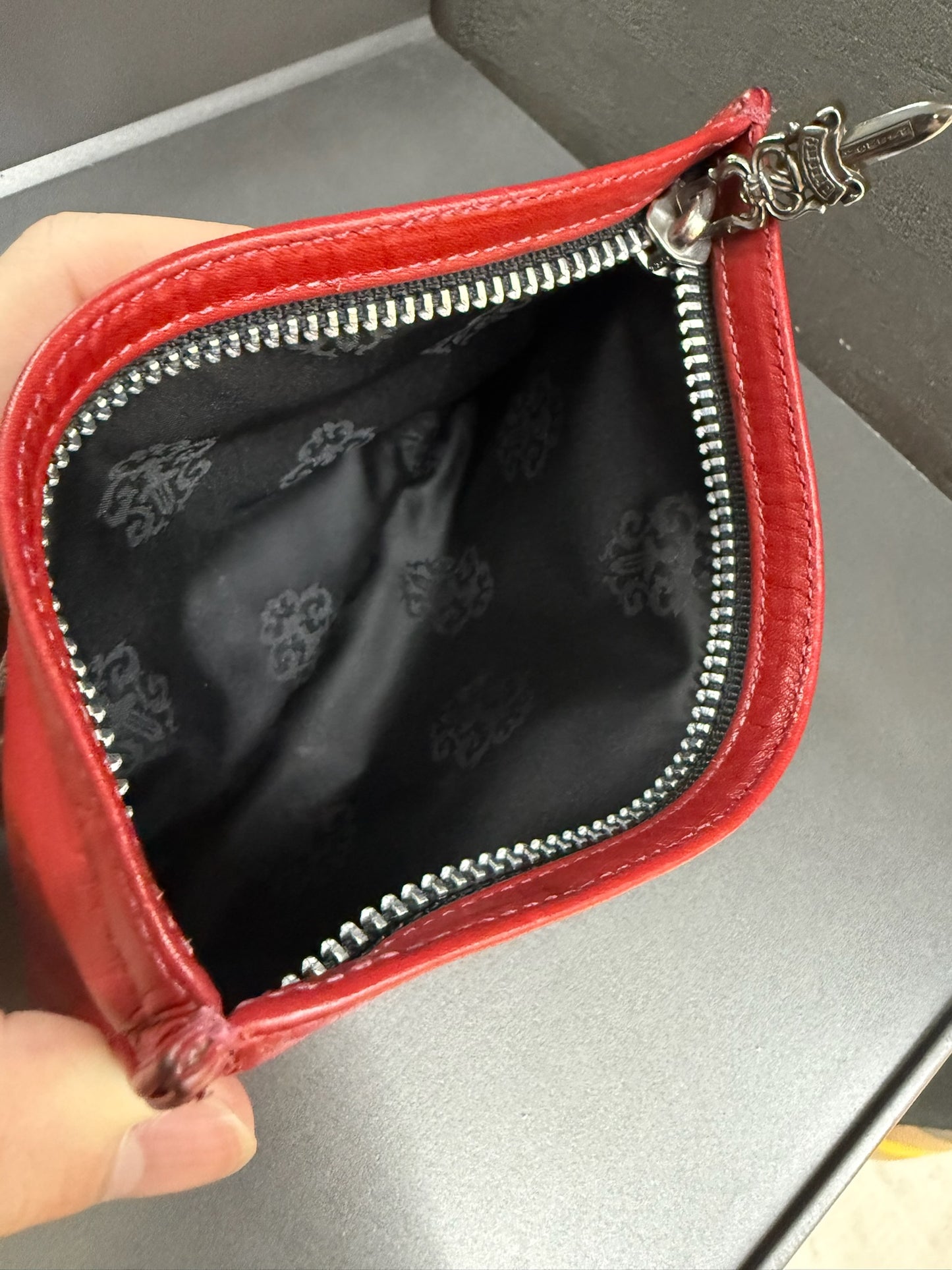 Chrome Hearts Triple Cross Zipper Change Purse (1 of 1)