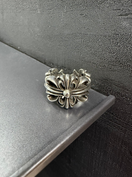 Chrome Hearts Double Floral Cross Ring