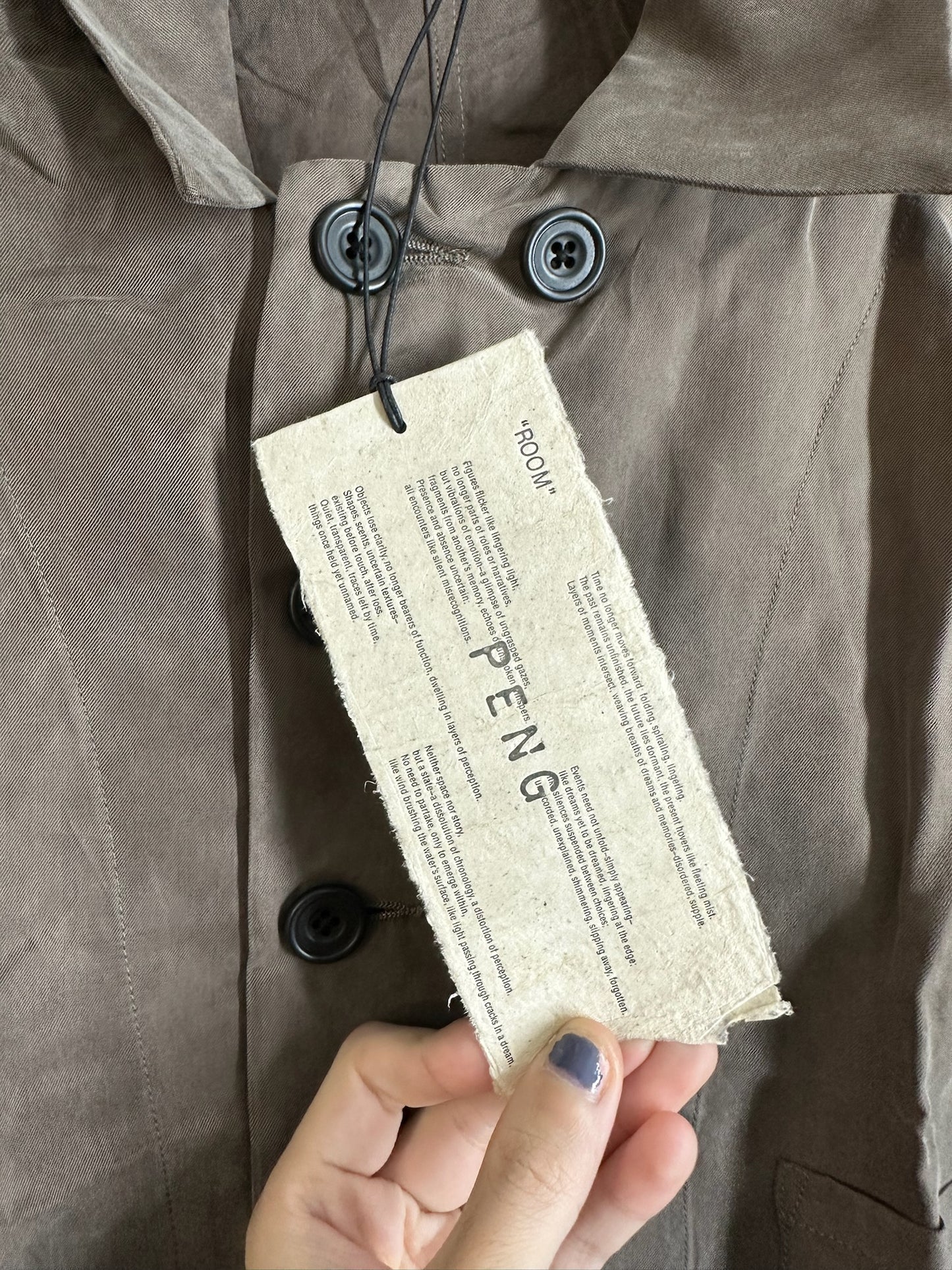 Peng Tai Wormwood Dyed Working Shirt