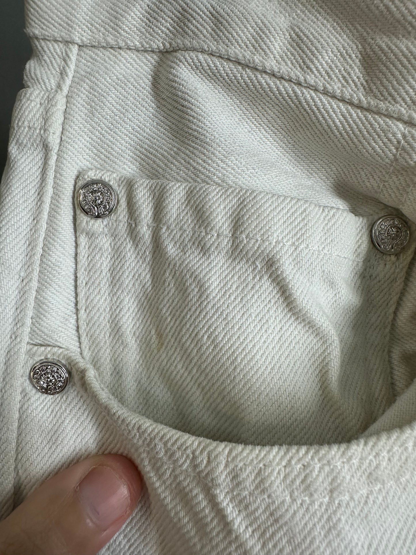 Chrome Hearts Blue Star Patch Levi’s 501 Jeans