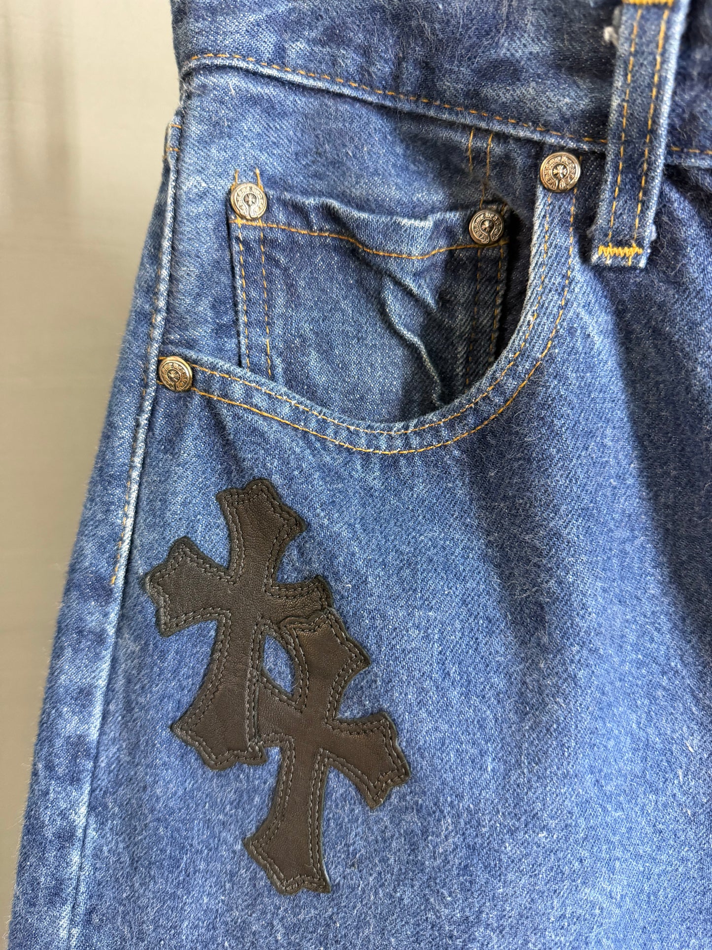 Chrome Hearts Levi’s Leather Patch 501 Jeans