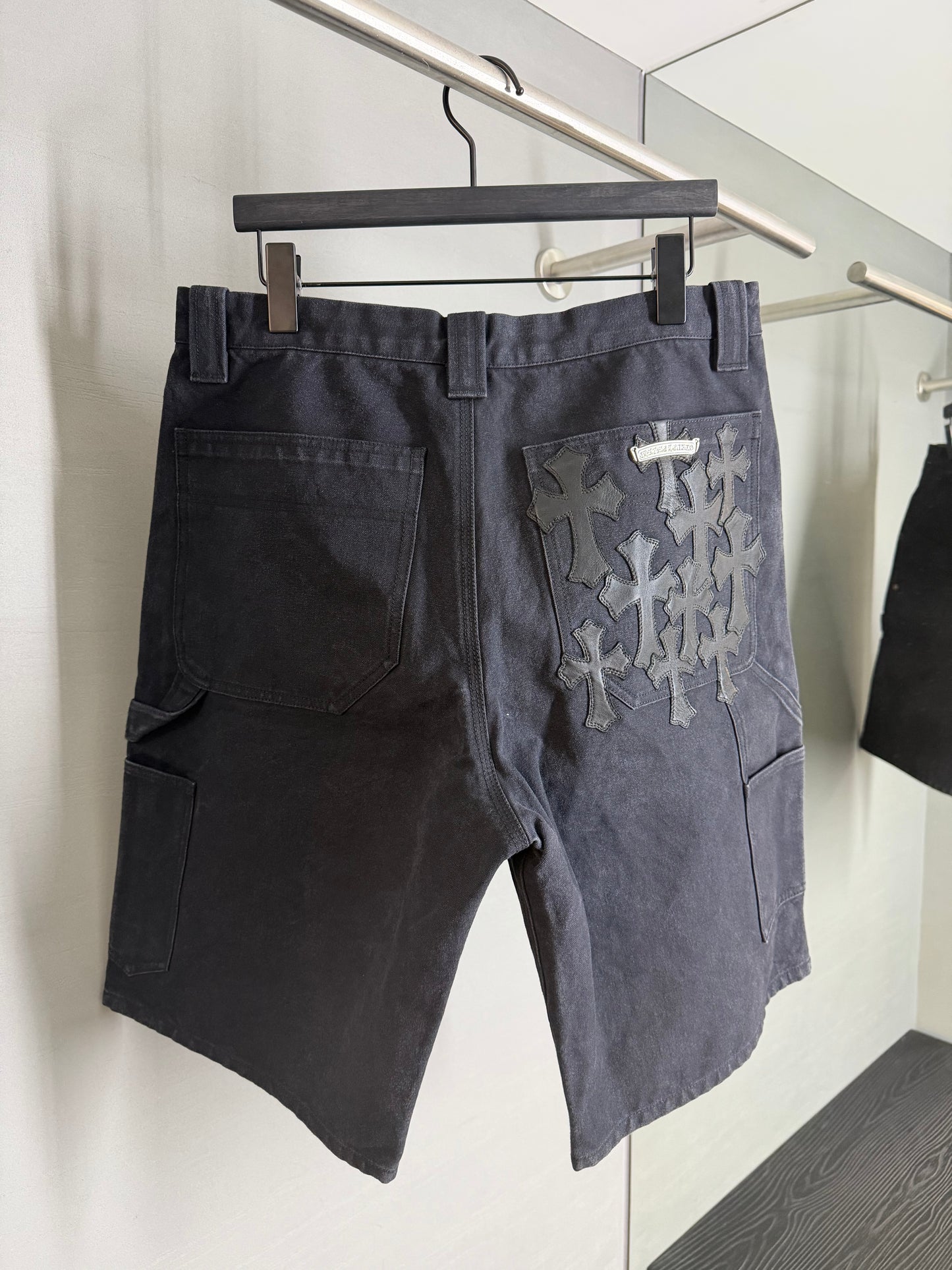 Chrome Hearts Cemetery Cross Patch Carpenter Shorts