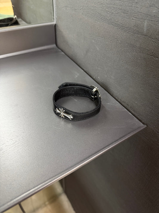 Chrome Hearts Cross Leather Bracelet