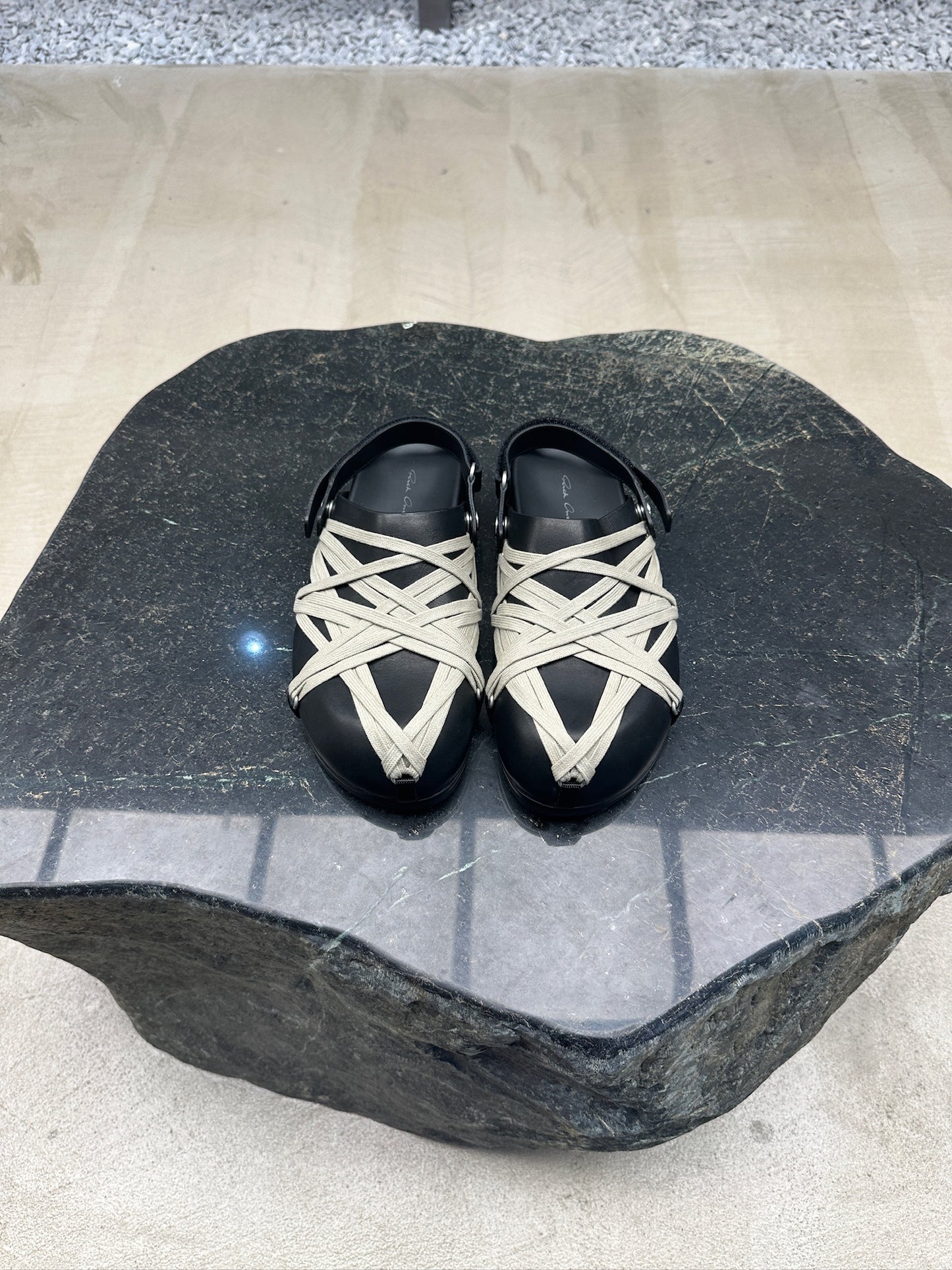 Rick Owens Megalaced Mule Granola