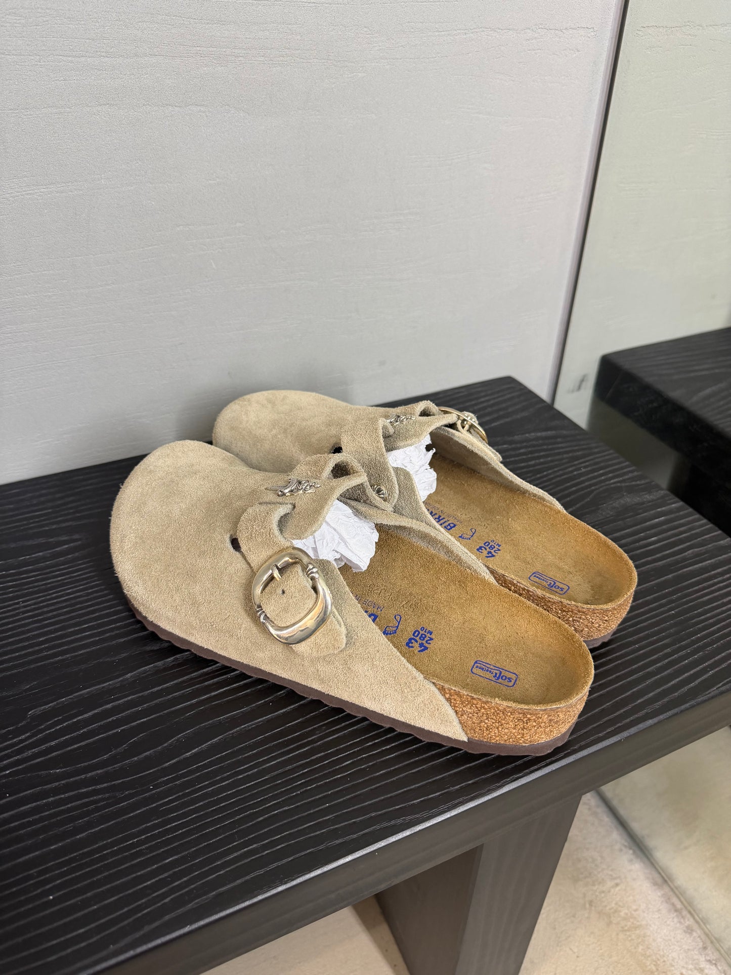 Chrome Hearts Birkenstock Boston Clogs