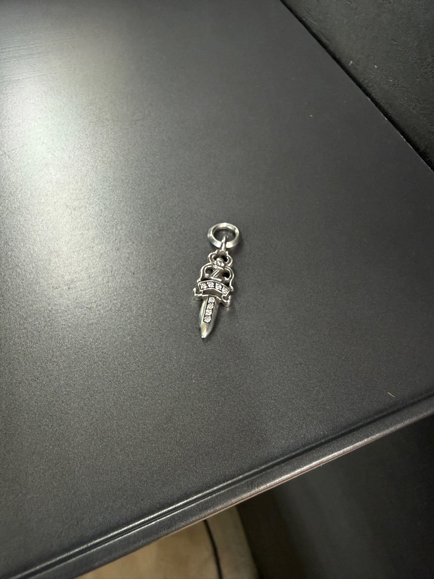 Chrome Hearts Dagger Pendant with Diamonds