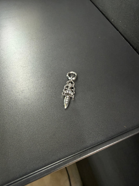 Chrome Hearts Dagger Pendant with Diamonds