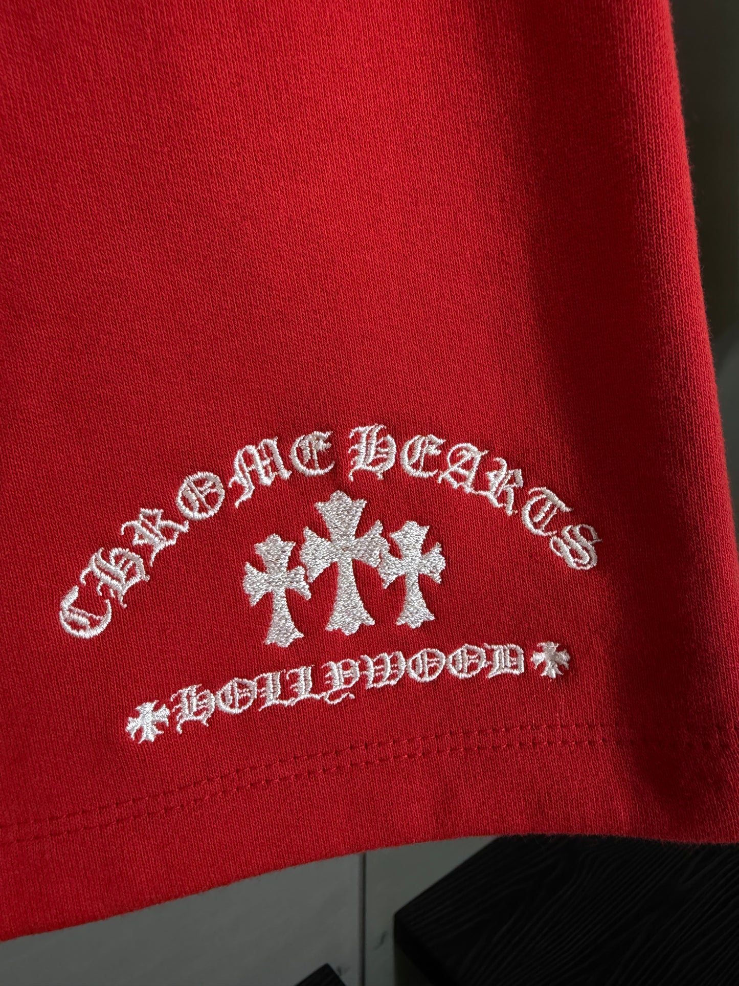 Chrome Hearts Triple Cross Embroidered Sweatshorts